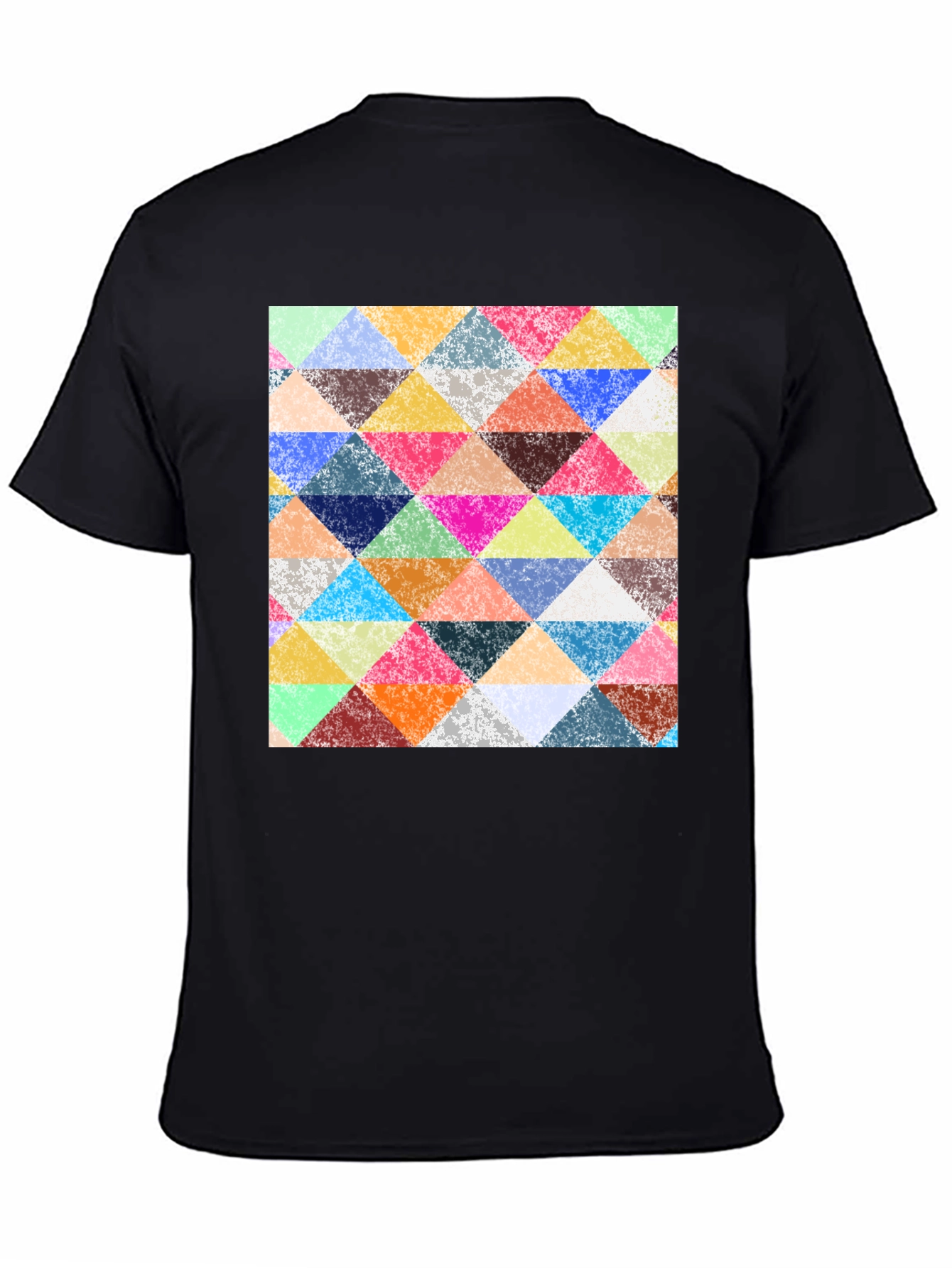 Triangular Mosaic Print T-Shirt