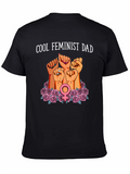 Cool Feminist Dad Graphic T-Shirt