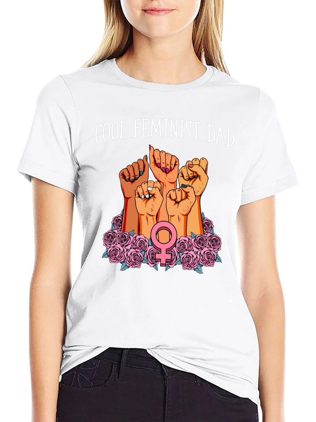Cool Feminist Dad Graphic T-Shirt