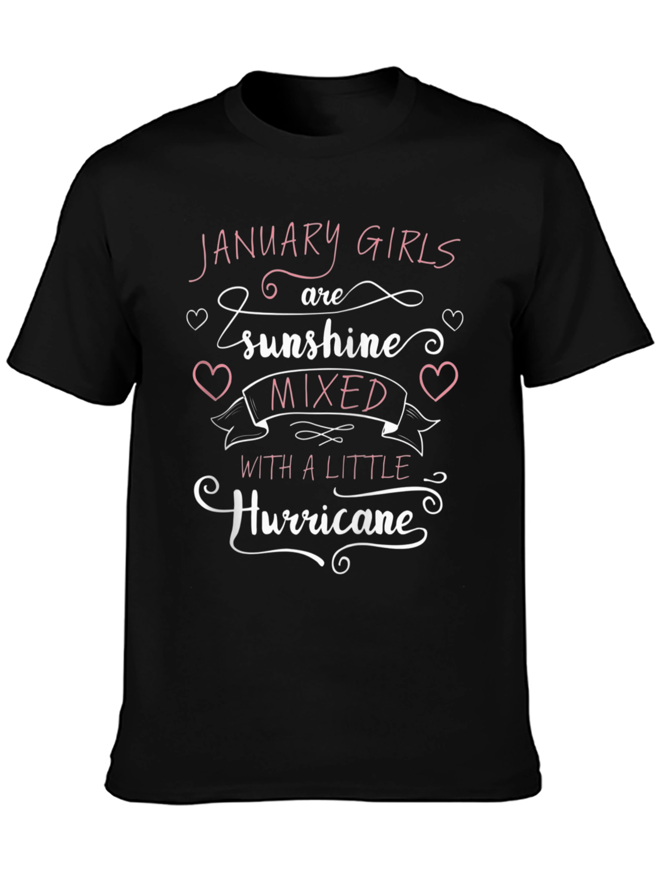 January Girl Sunshine Hurricane Black T-Shirt