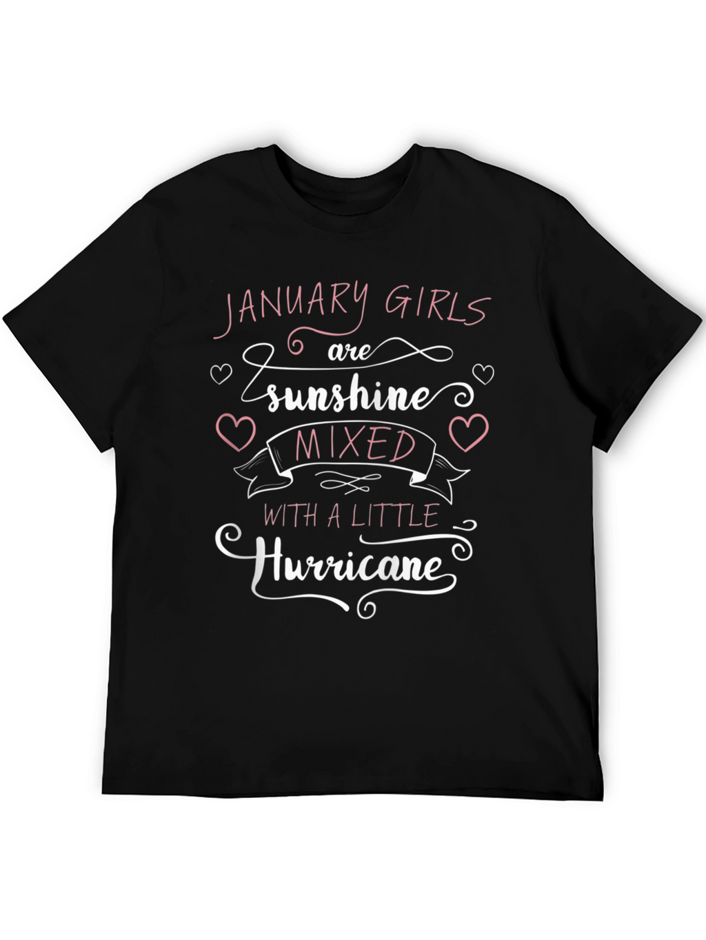 January Girl Sunshine Hurricane Black T-Shirt