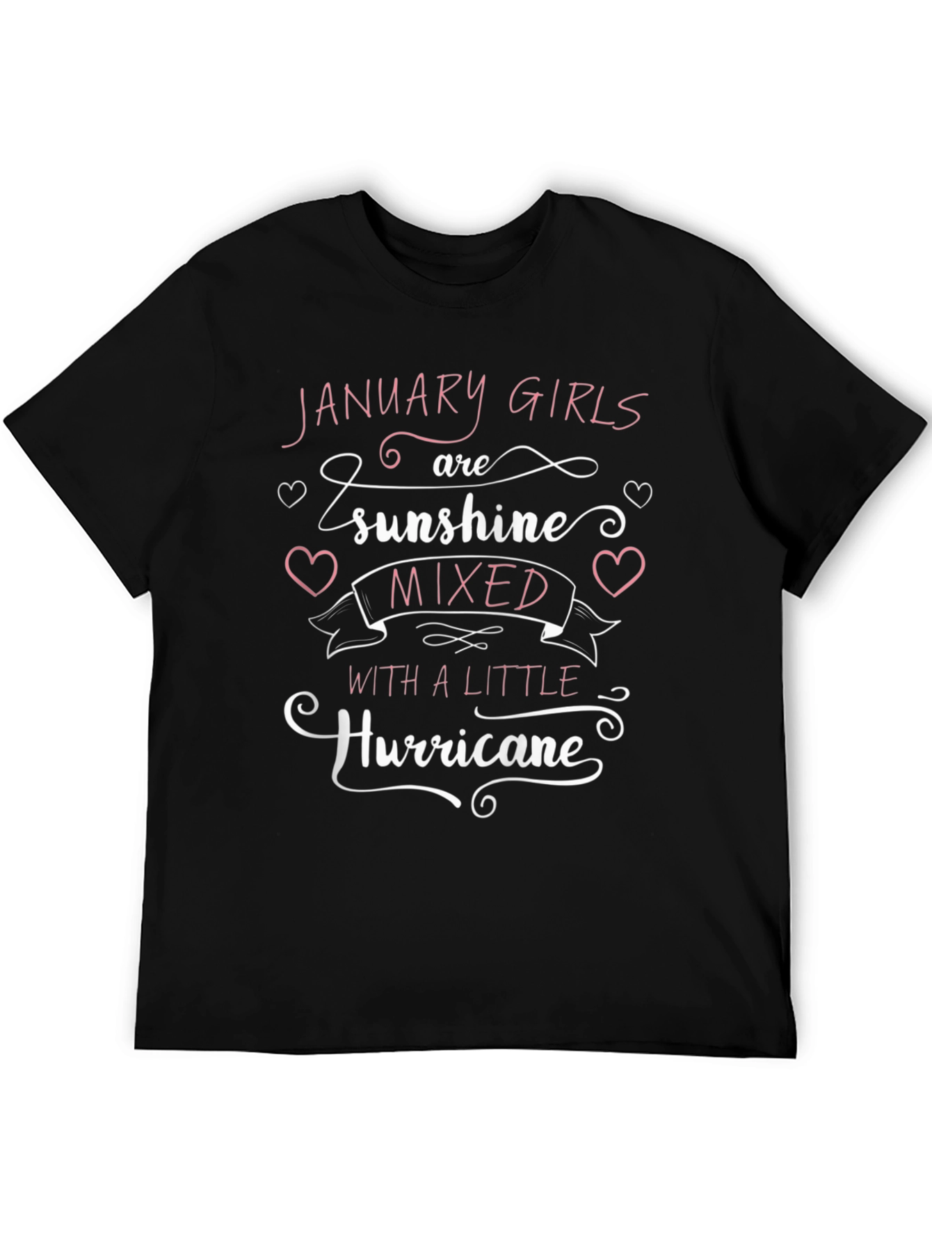 January Girl Sunshine Hurricane Black T-Shirt