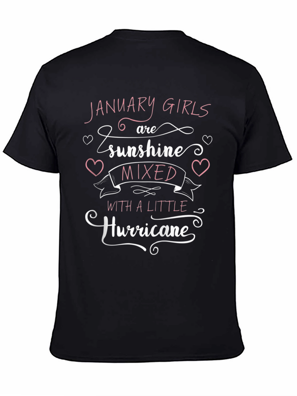 January Girl Sunshine Hurricane Black T-Shirt