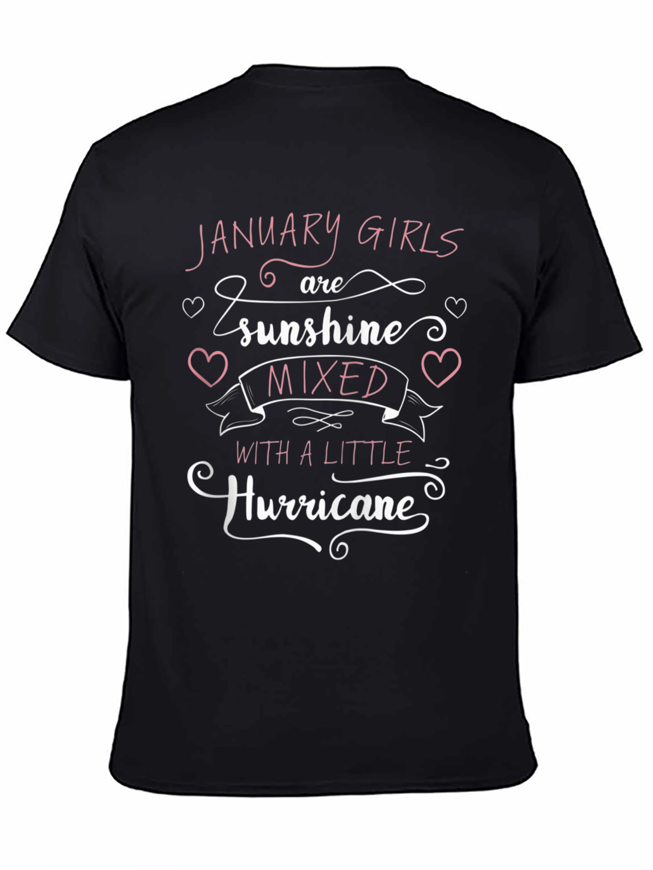 January Girl Sunshine Hurricane Black T-Shirt