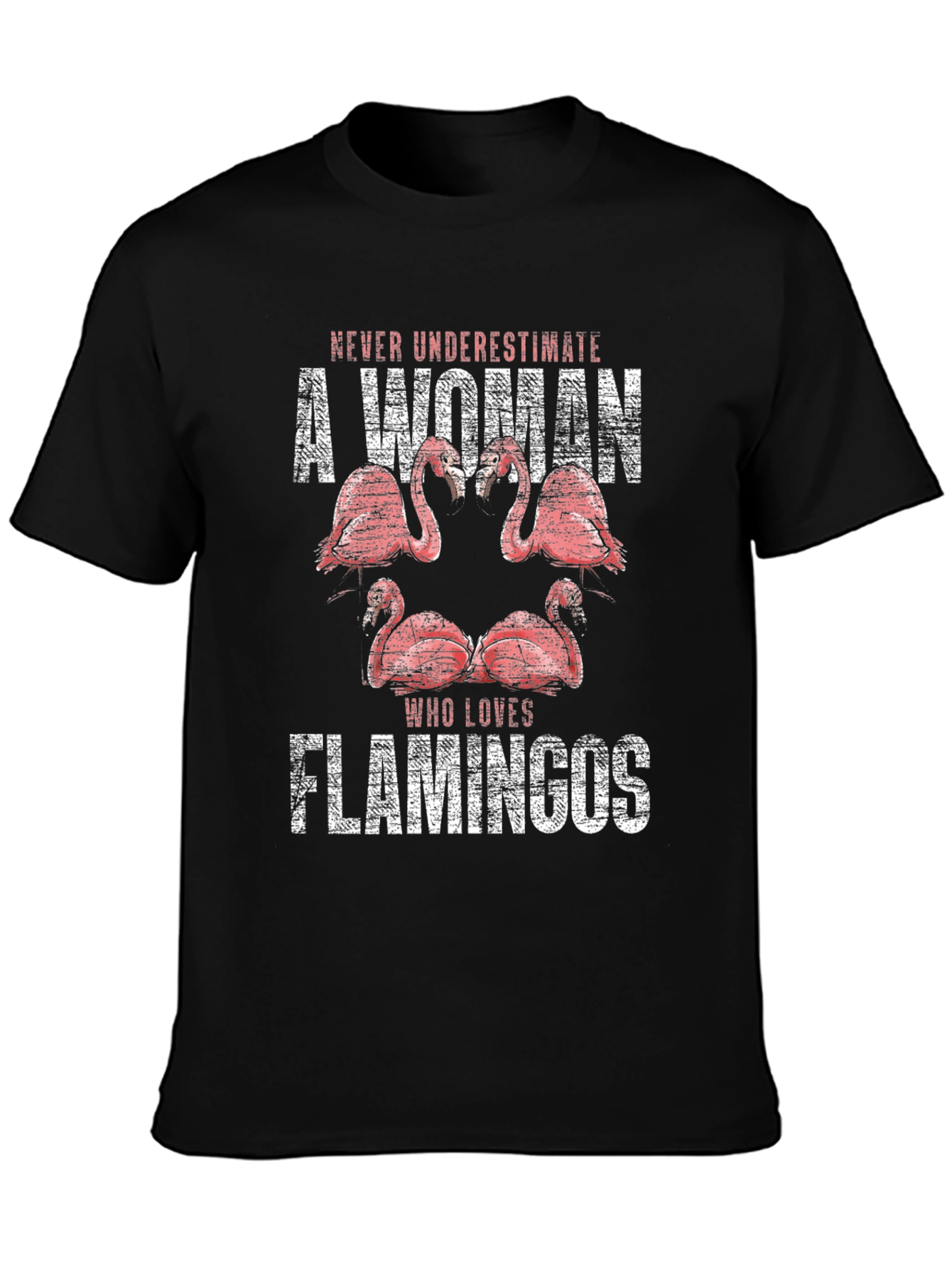 Flamingo Lover Graphic Tee - Never Underestimate