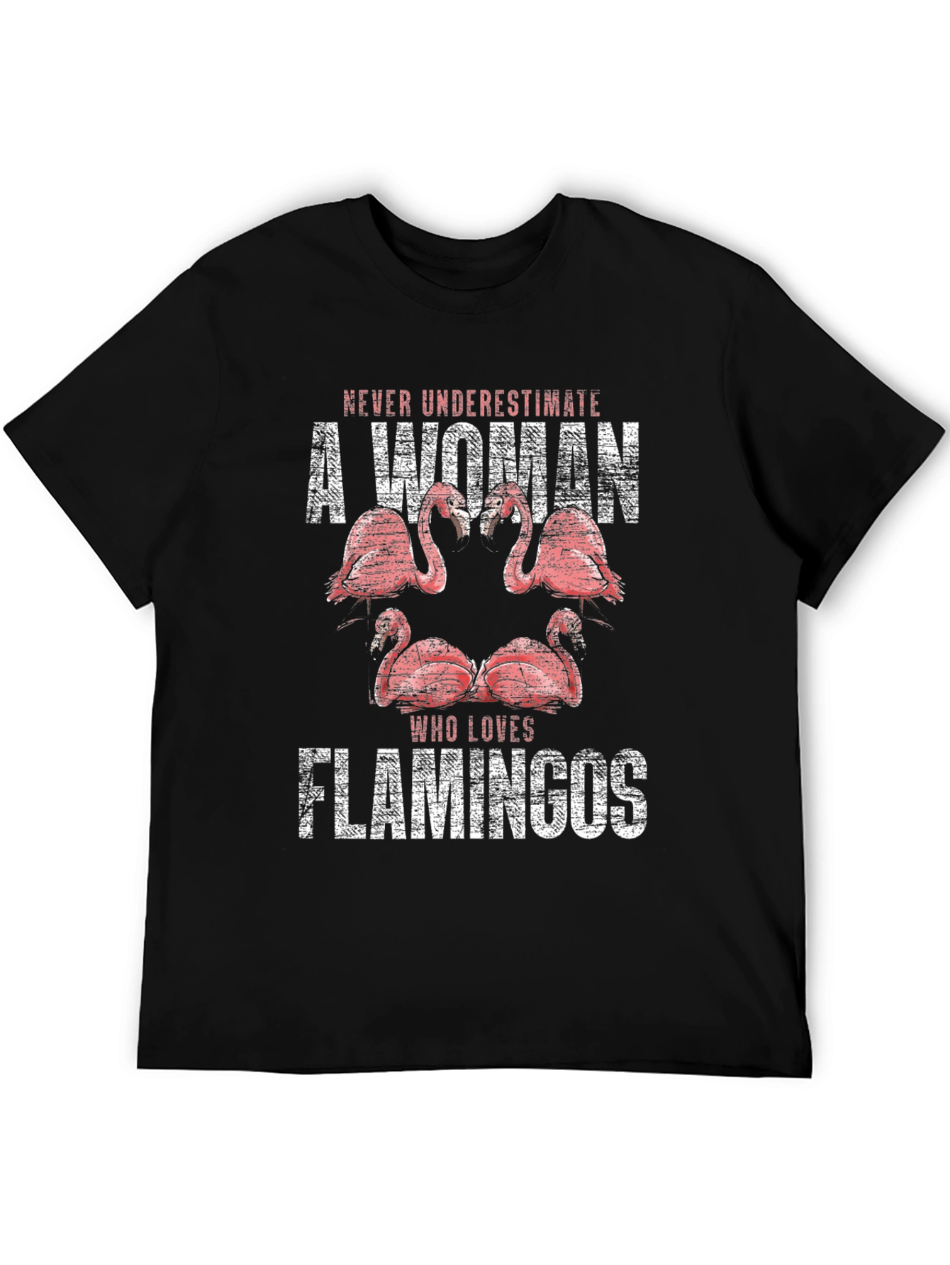 Flamingo Lover Graphic Tee - Never Underestimate
