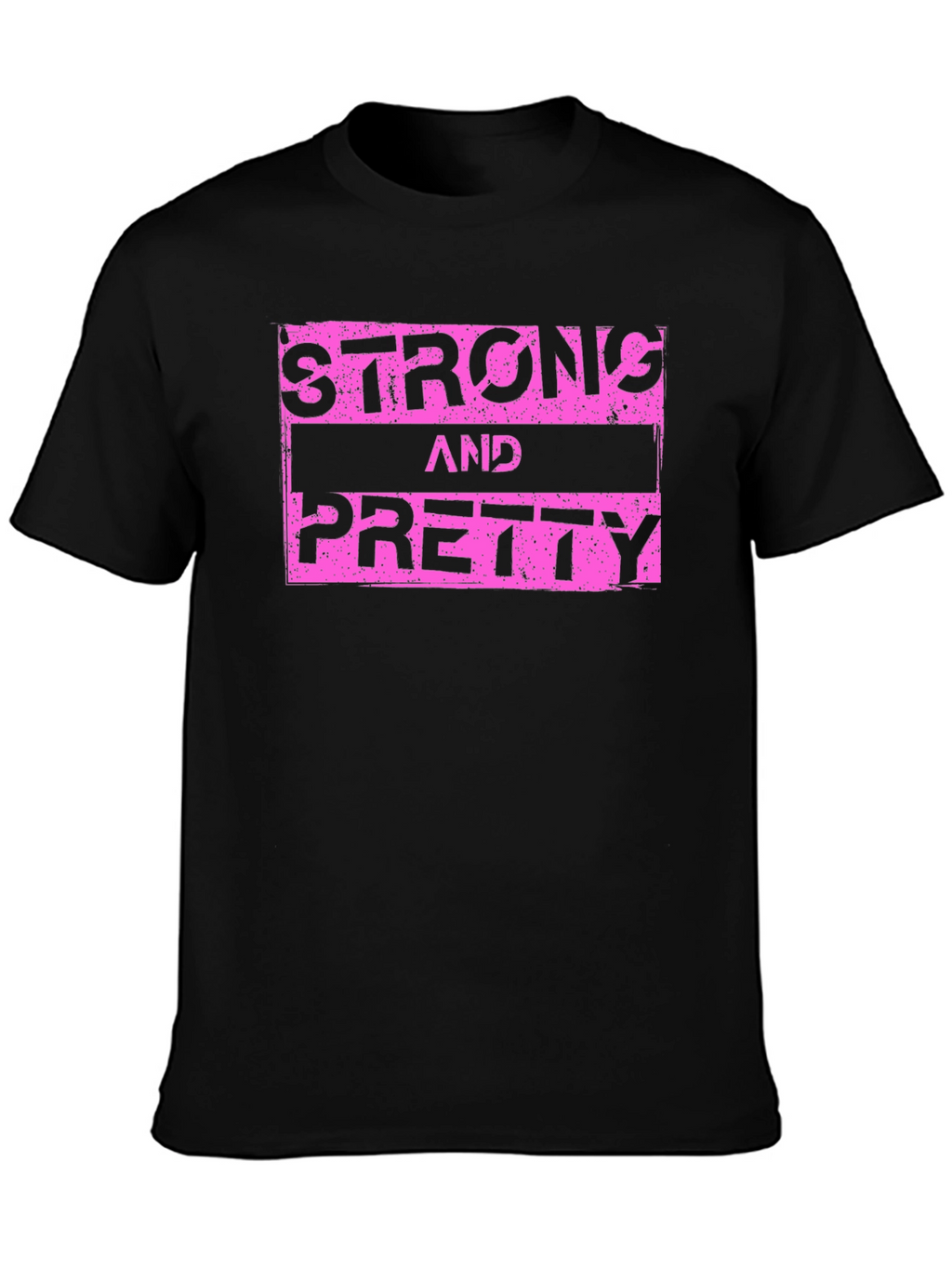 Strong & Pretty Graphic T-Shirt - Black