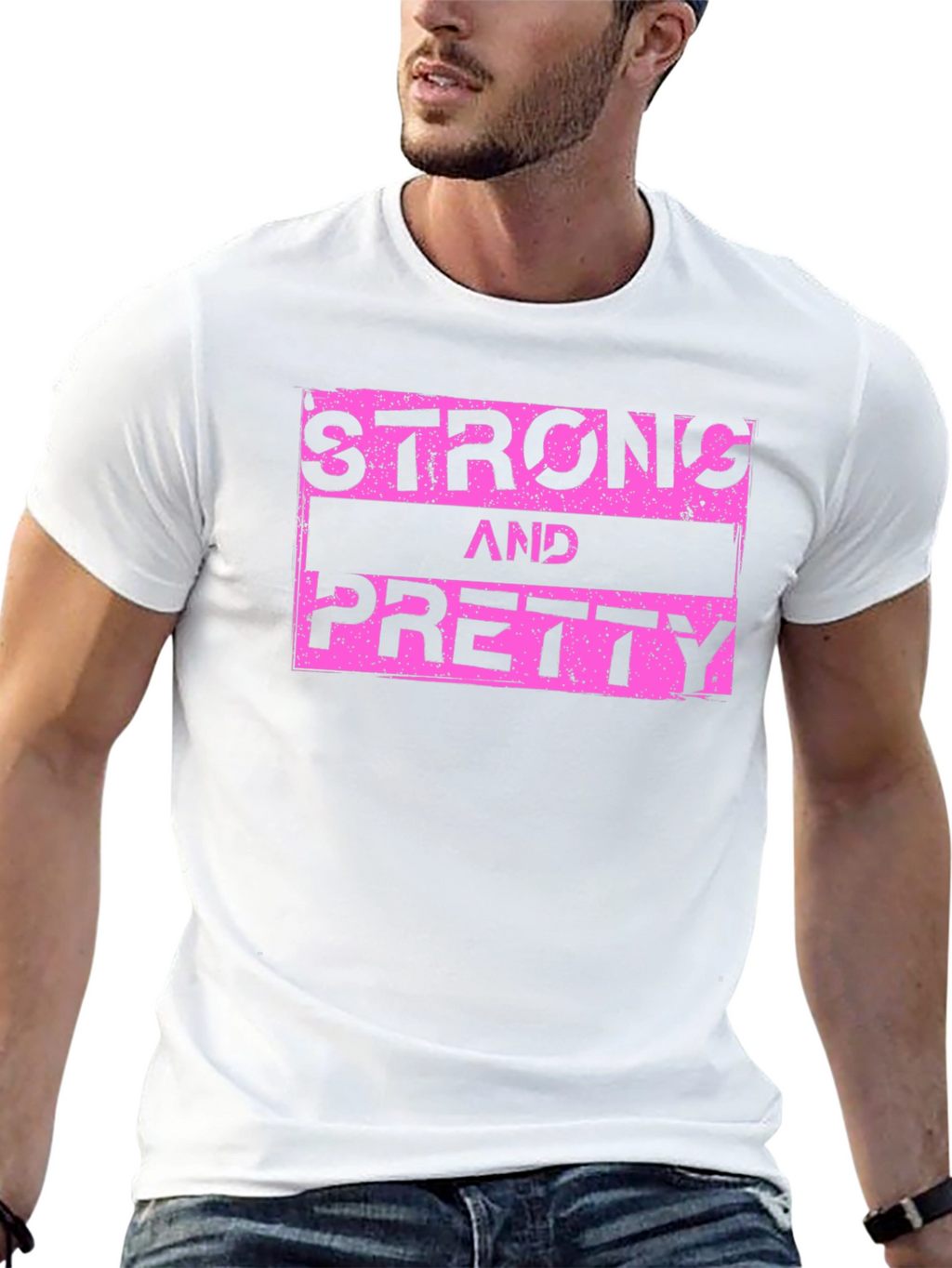 Strong & Pretty Graphic T-Shirt - Black