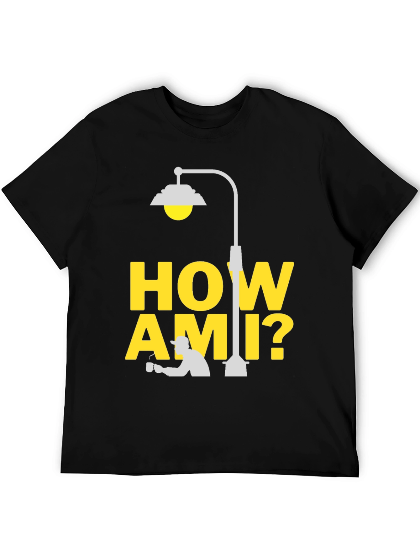 How Ami? Black T-Shirt | Cozy Graphic Tee