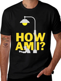 How Ami? Black T-Shirt | Cozy Graphic Tee