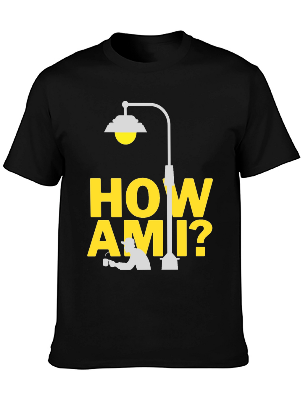 How Ami? Black T-Shirt | Cozy Graphic Tee