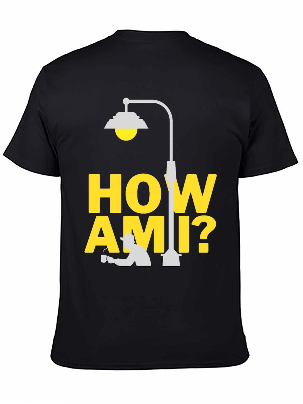 How Ami? Black T-Shirt | Cozy Graphic Tee