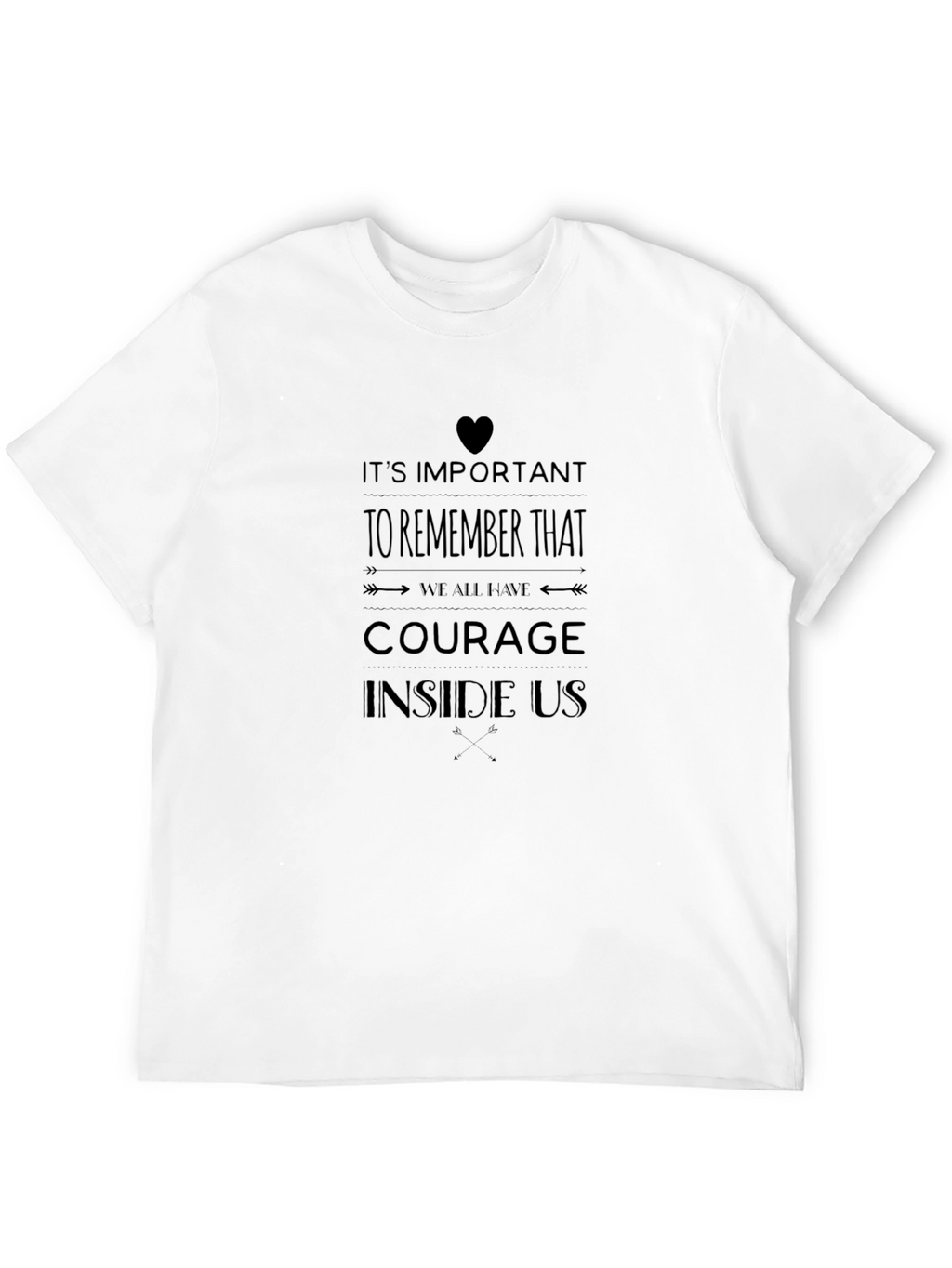 Courage Inside Us - Black Graphic Tee