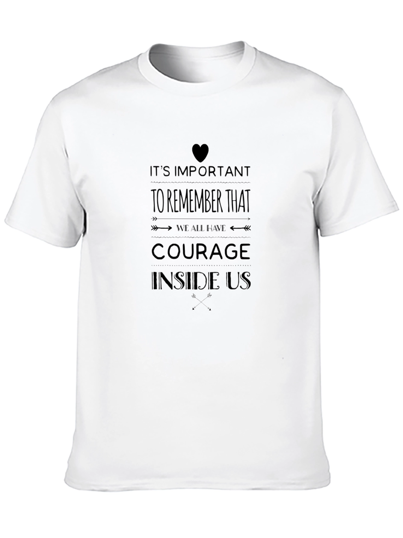 Courage Inside Us - Black Graphic Tee