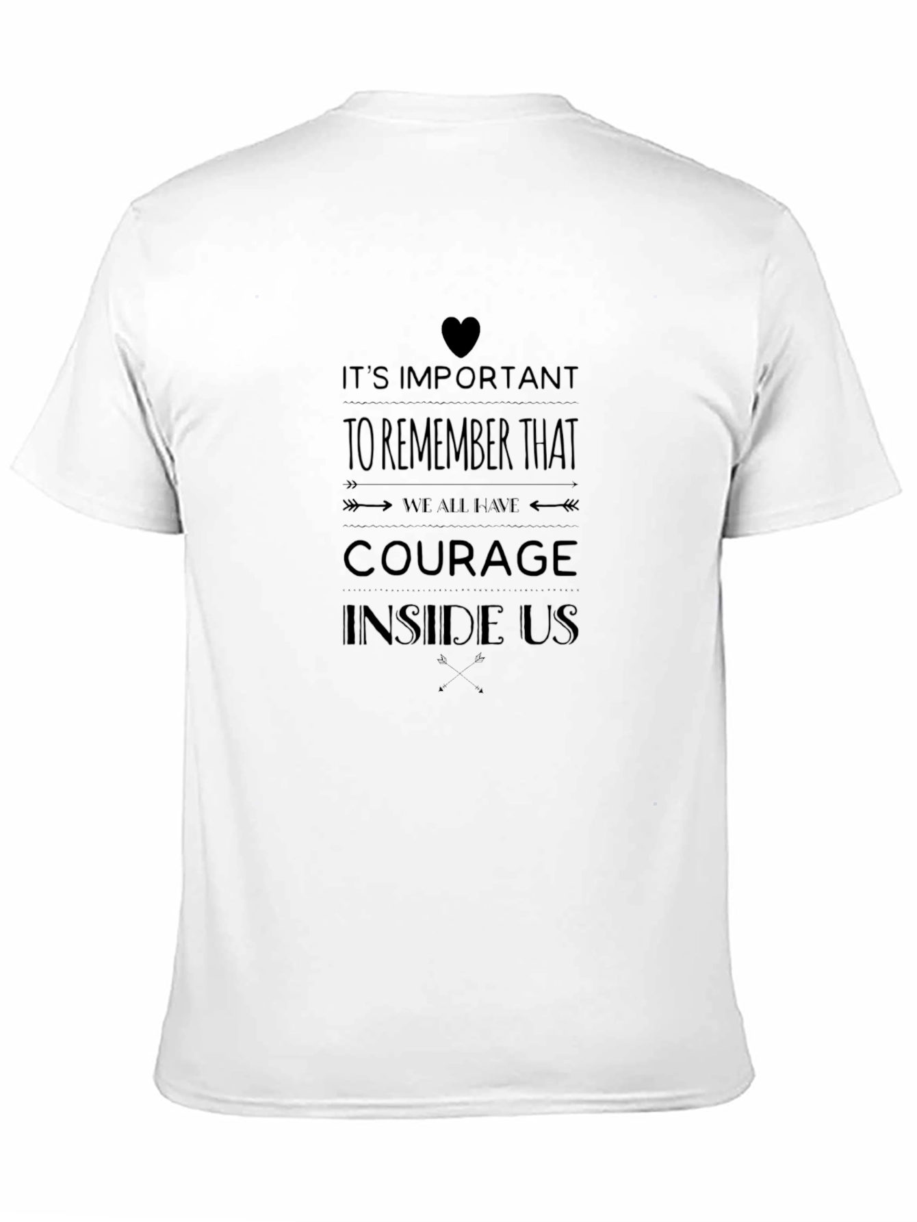 Courage Inside Us - Black Graphic Tee