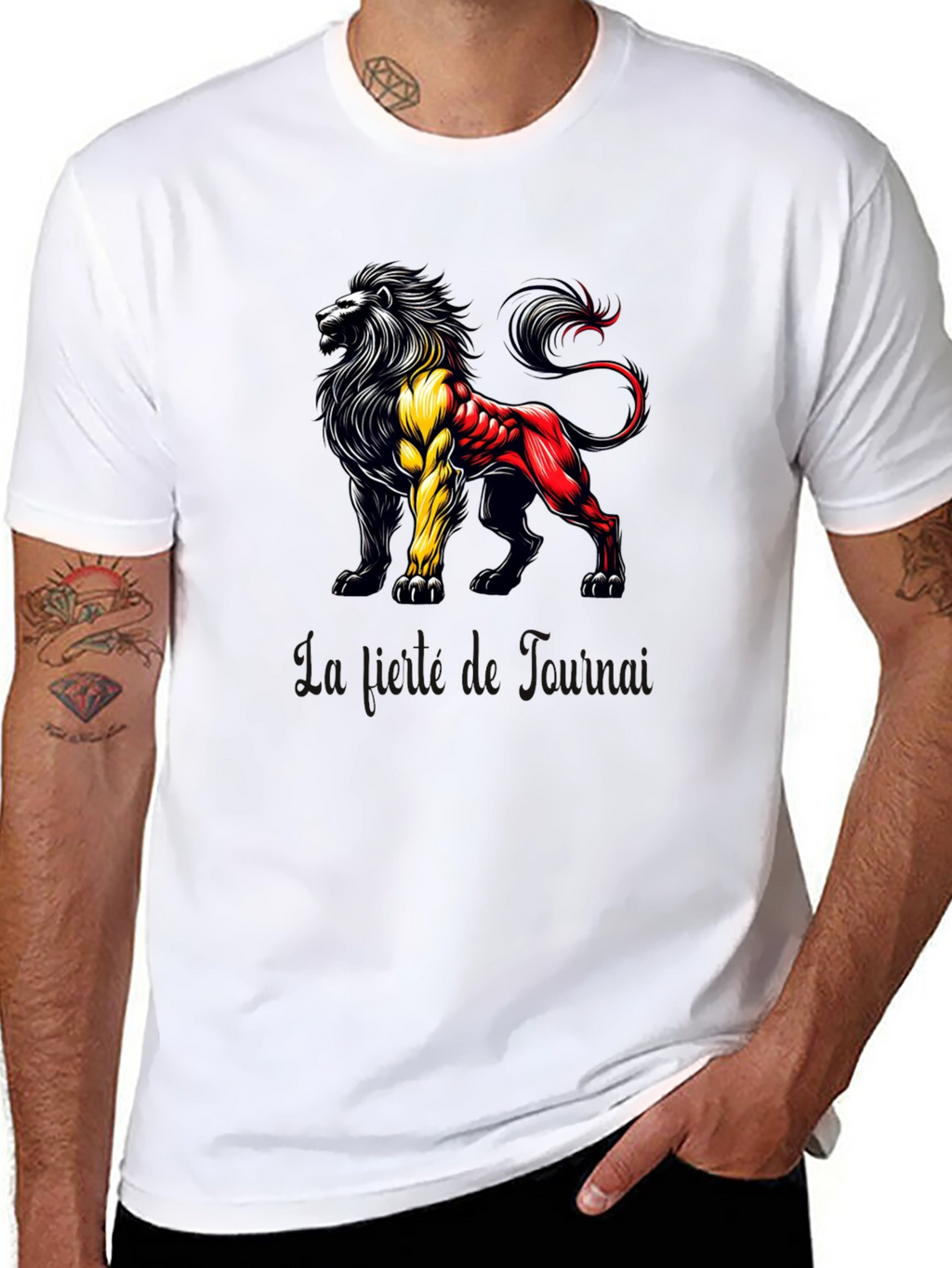 Lion Belgium Flag T-Shirt