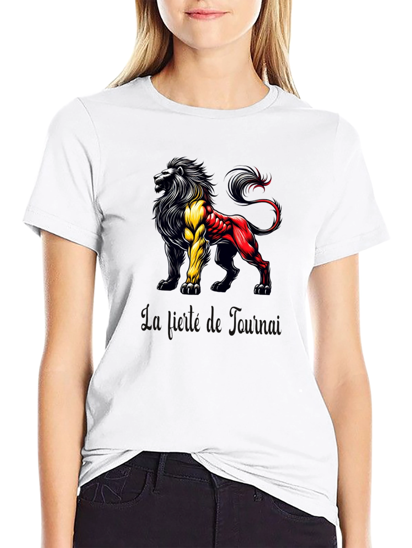 Lion Belgium Flag T-Shirt
