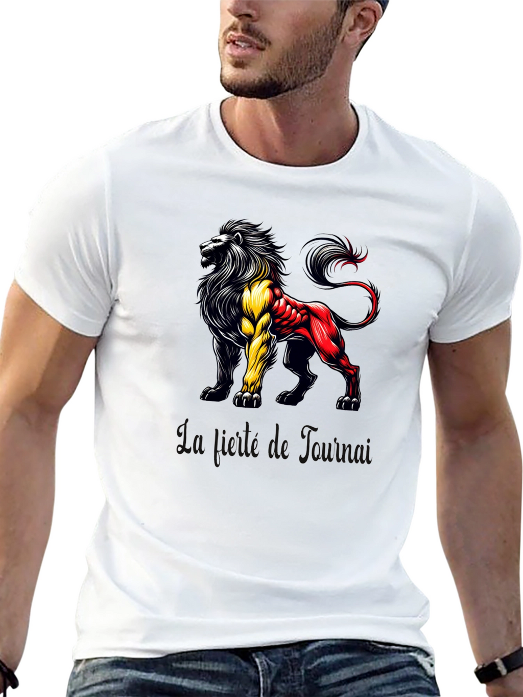 Lion Belgium Flag T-Shirt