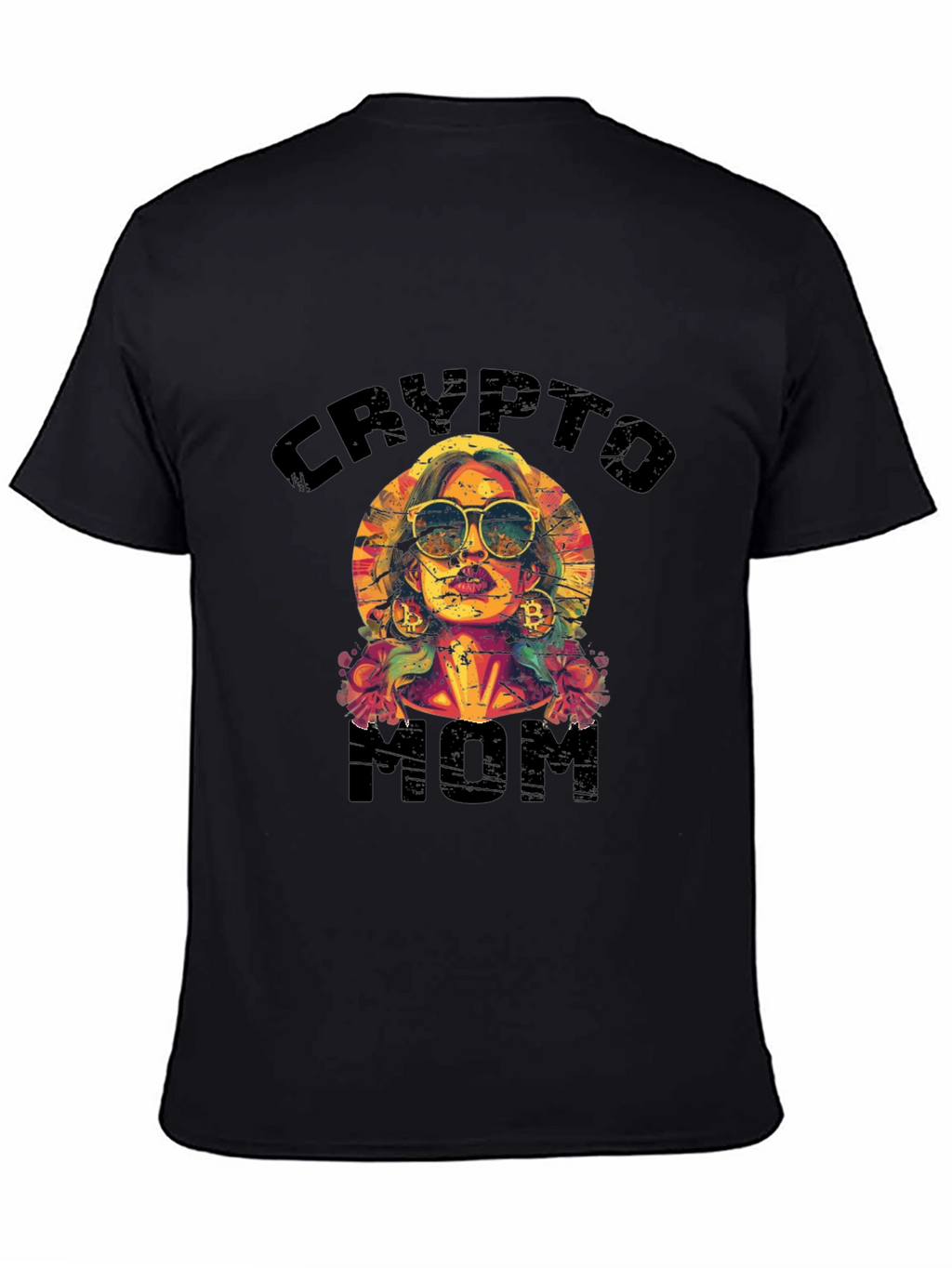 Crypto Mom Graphic T-Shirt - Cool Trendy Design