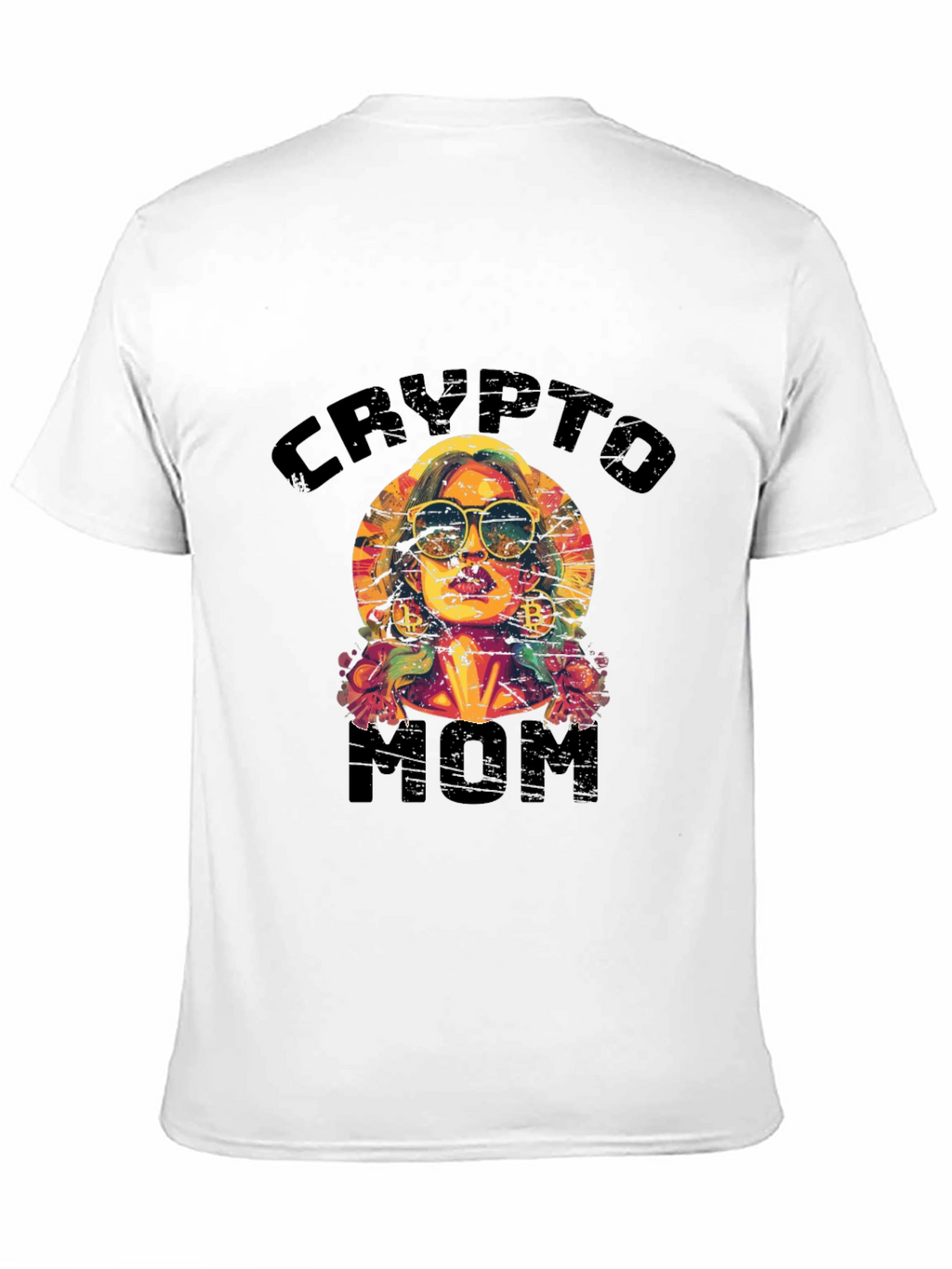 Crypto Mom Graphic T-Shirt - Cool Trendy Design