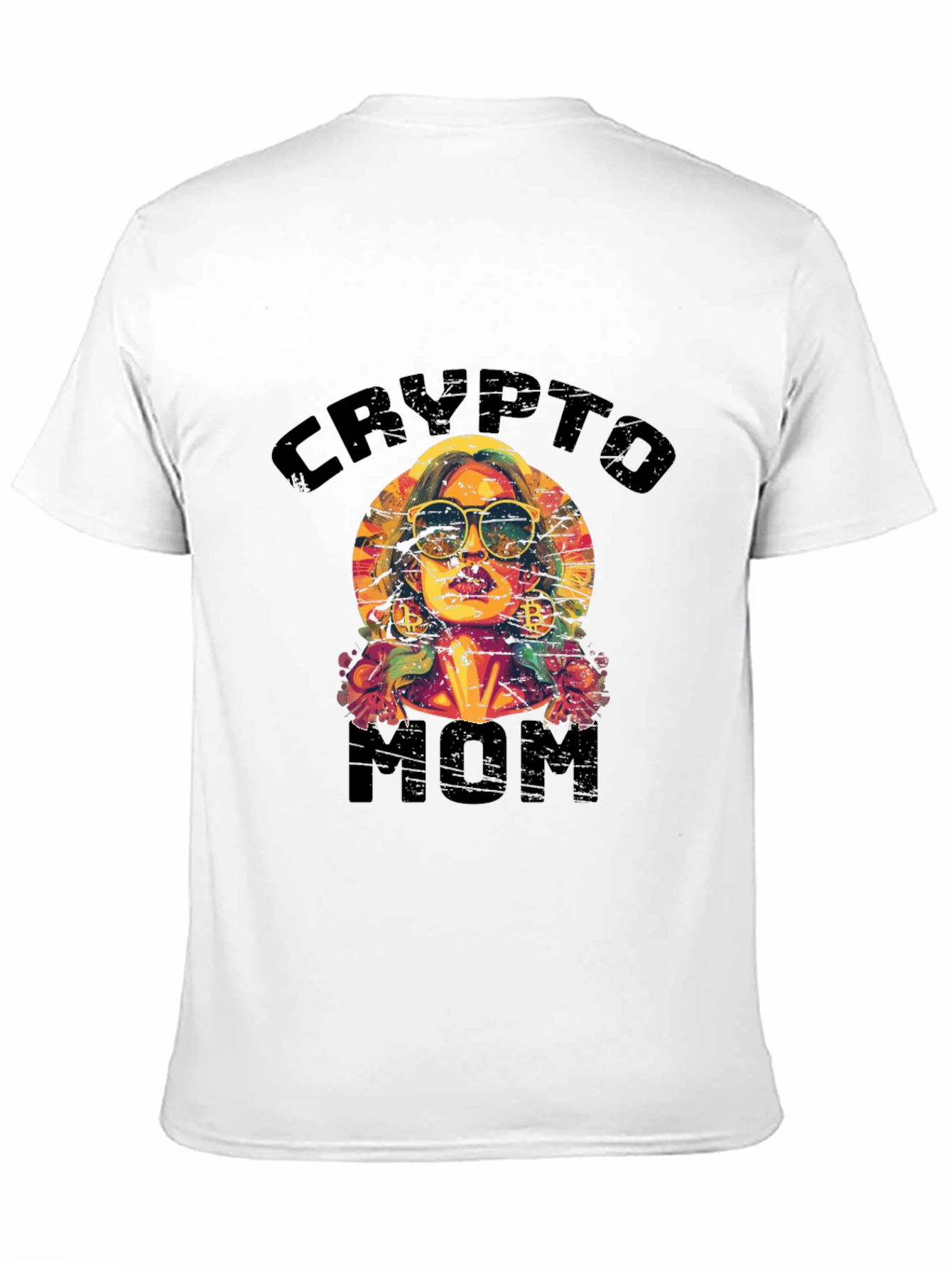 Crypto Mom Graphic T-Shirt - Cool Trendy Design