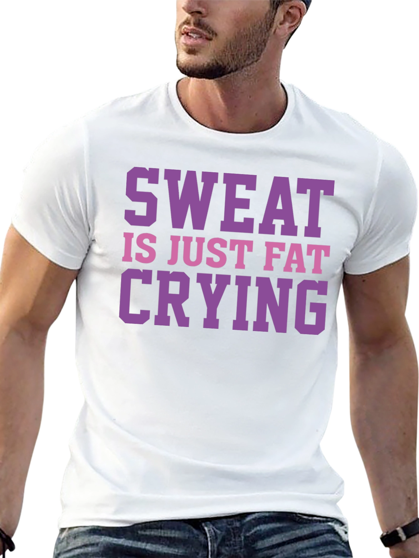 Sweat is Just Fat Crying Graphic Tee