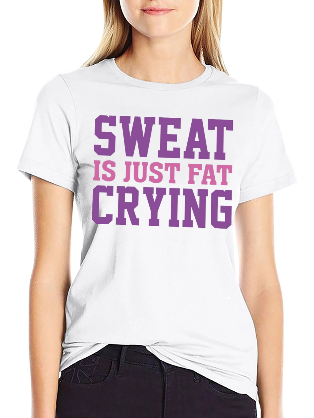 Sweat is Just Fat Crying Graphic Tee