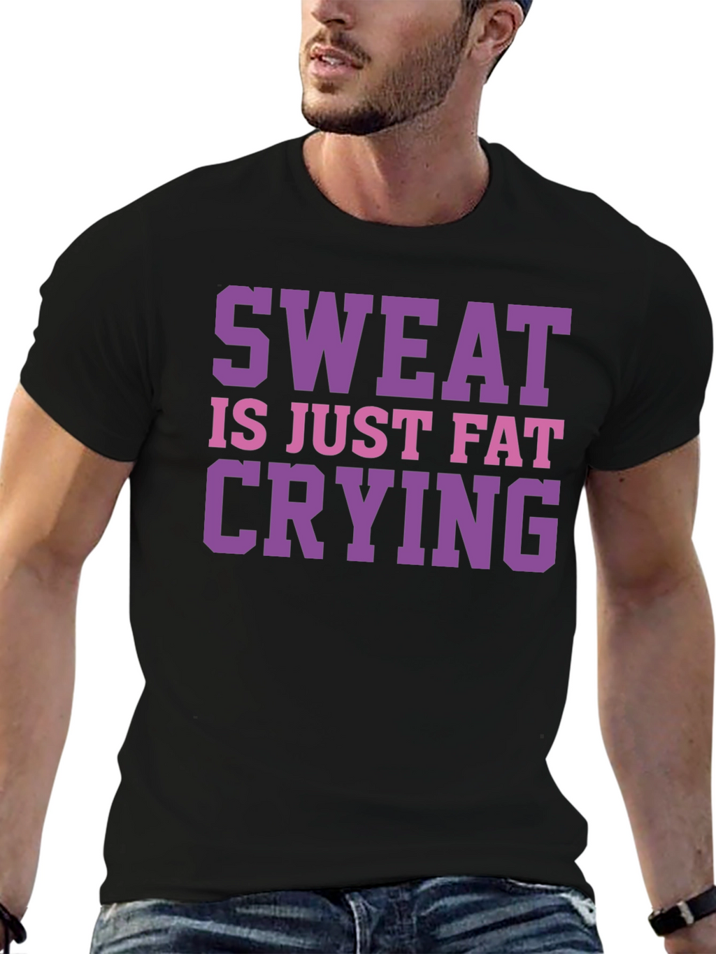 Sweat is Just Fat Crying Graphic Tee