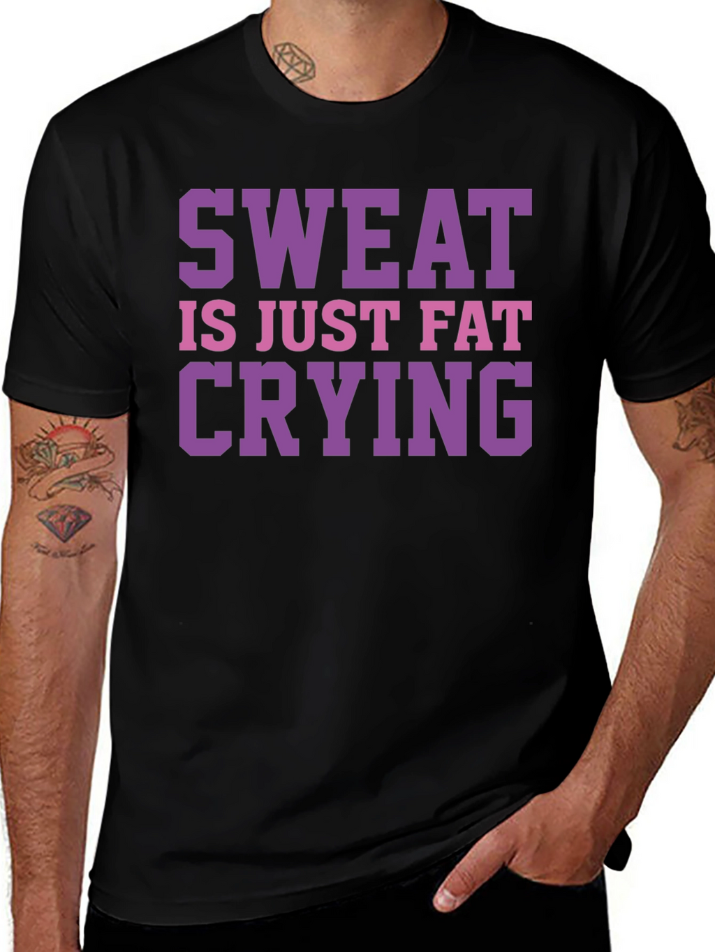 Sweat is Just Fat Crying Graphic Tee