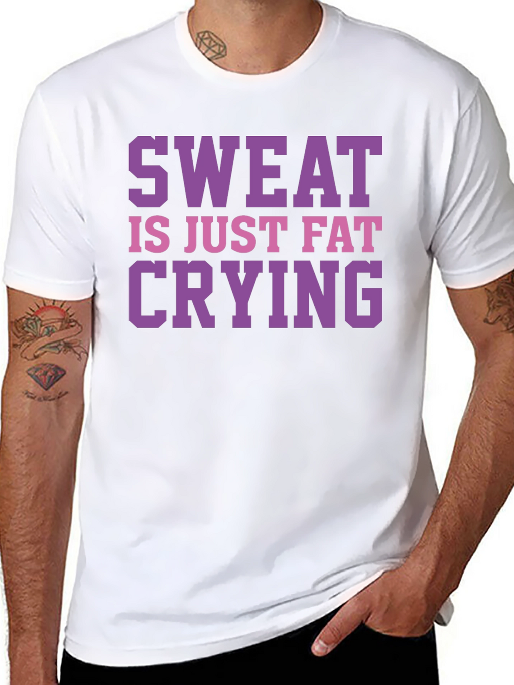 Sweat is Just Fat Crying Graphic Tee