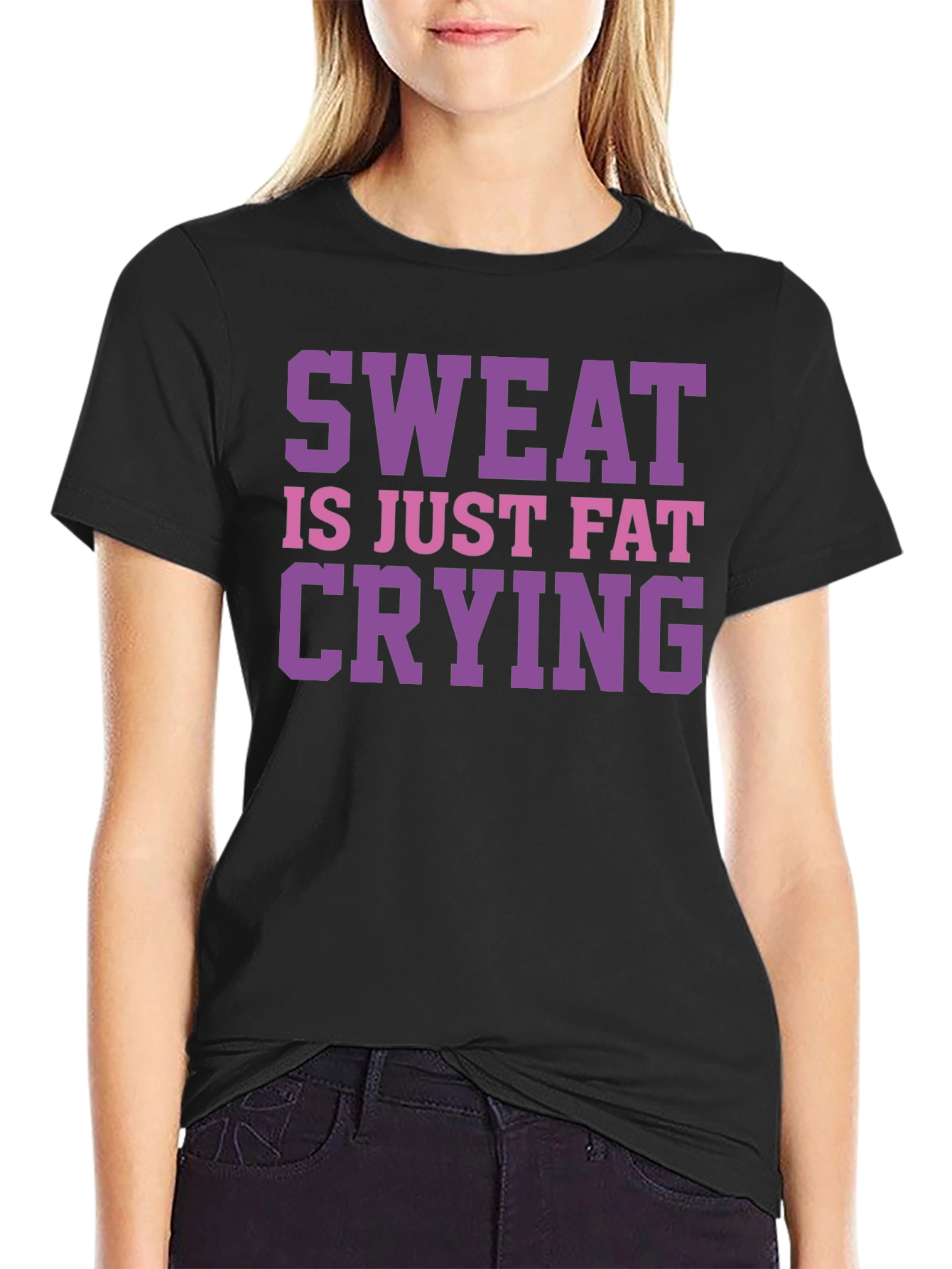 Sweat is Just Fat Crying Graphic Tee
