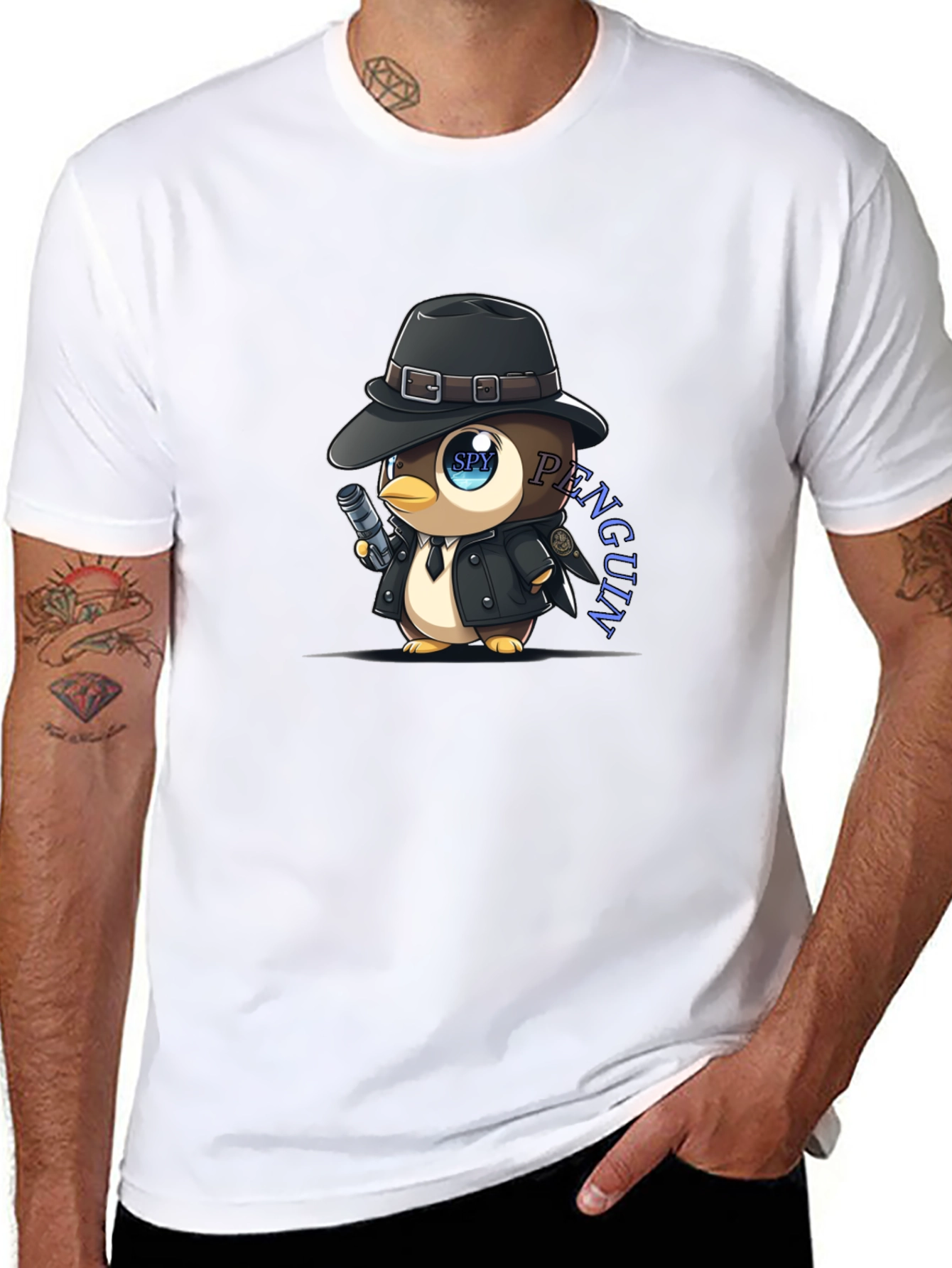 Spy Penguin T-Shirt: Cool Graphic Tee