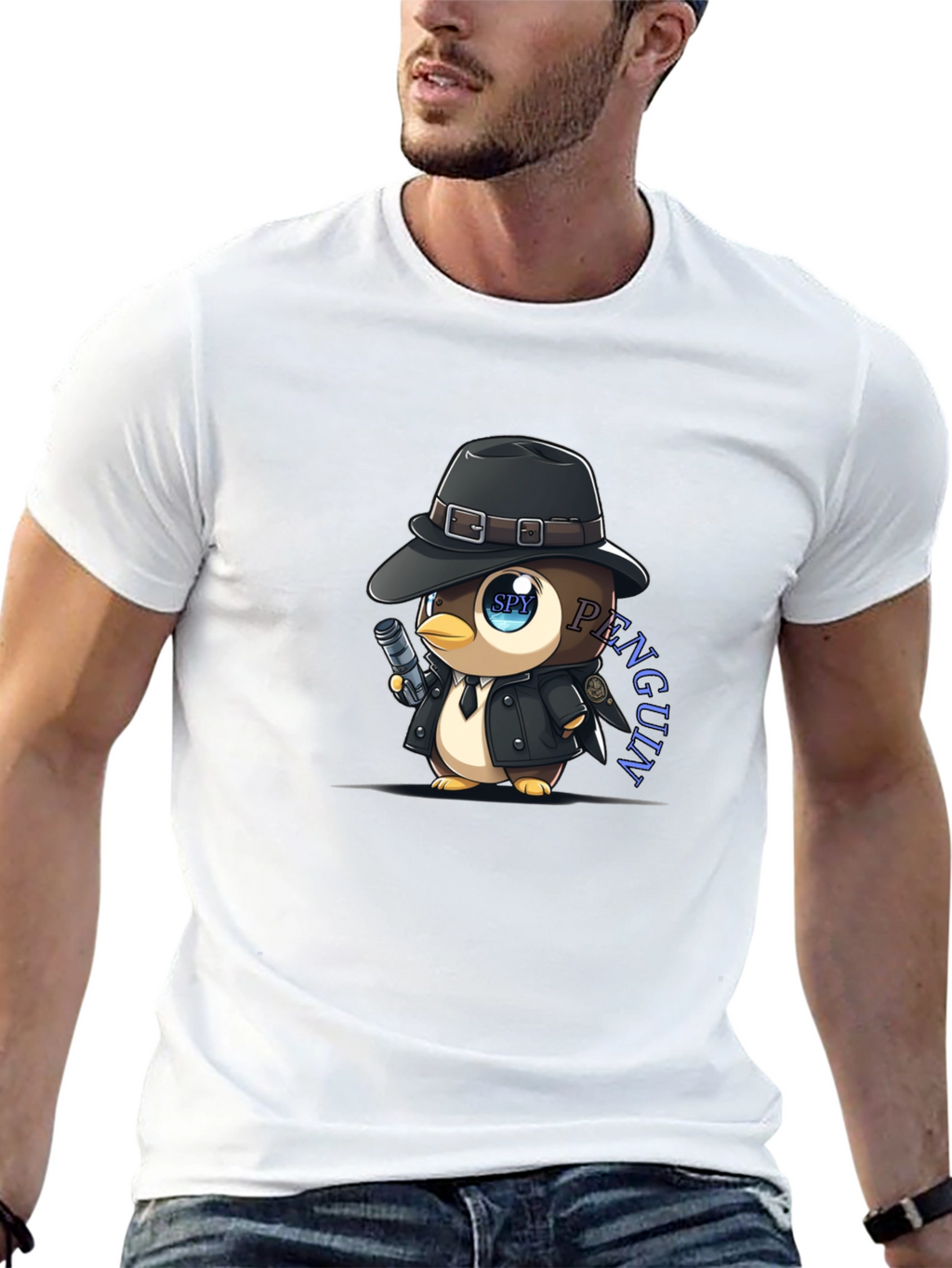 Spy Penguin T-Shirt: Cool Graphic Tee