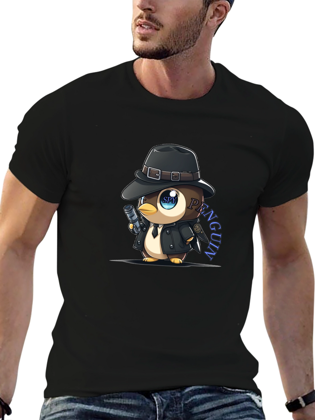 Spy Penguin T-Shirt: Cool Graphic Tee