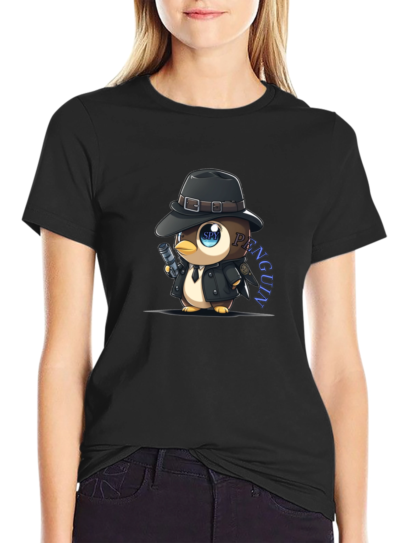 Spy Penguin T-Shirt: Cool Graphic Tee