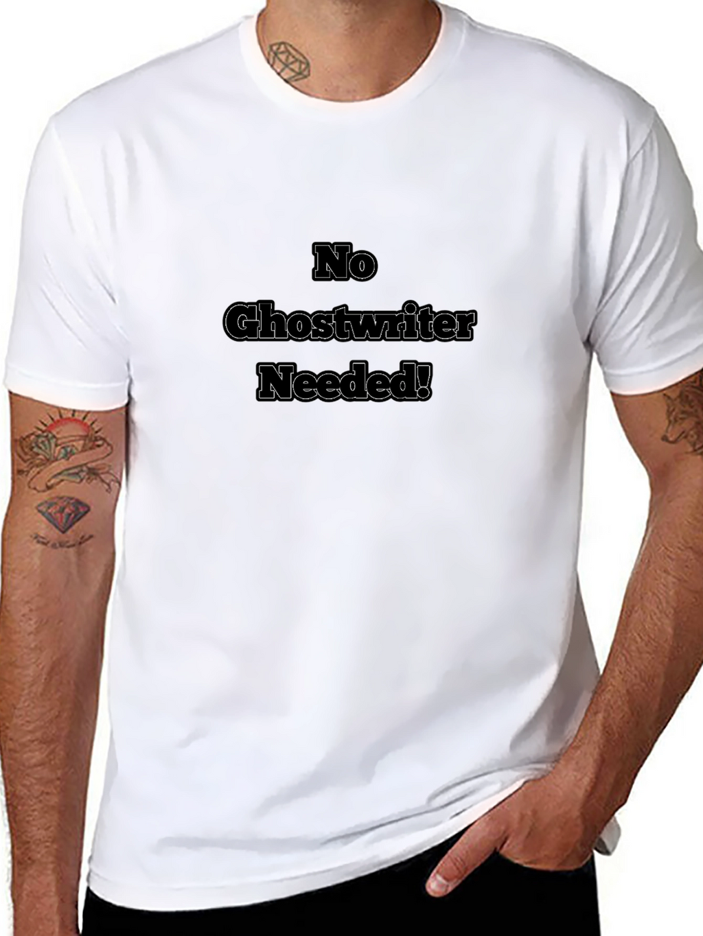 No Ghostwriter Needed! Black T-Shirt