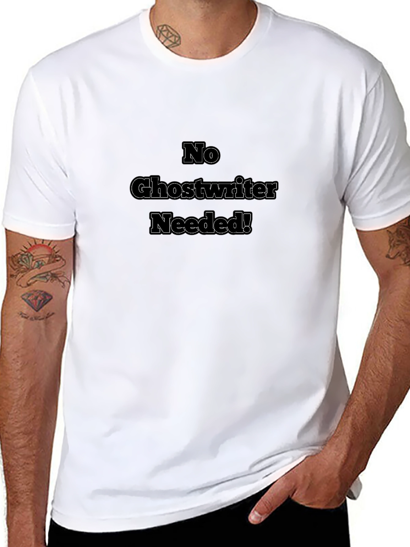 No Ghostwriter Needed! Black T-Shirt