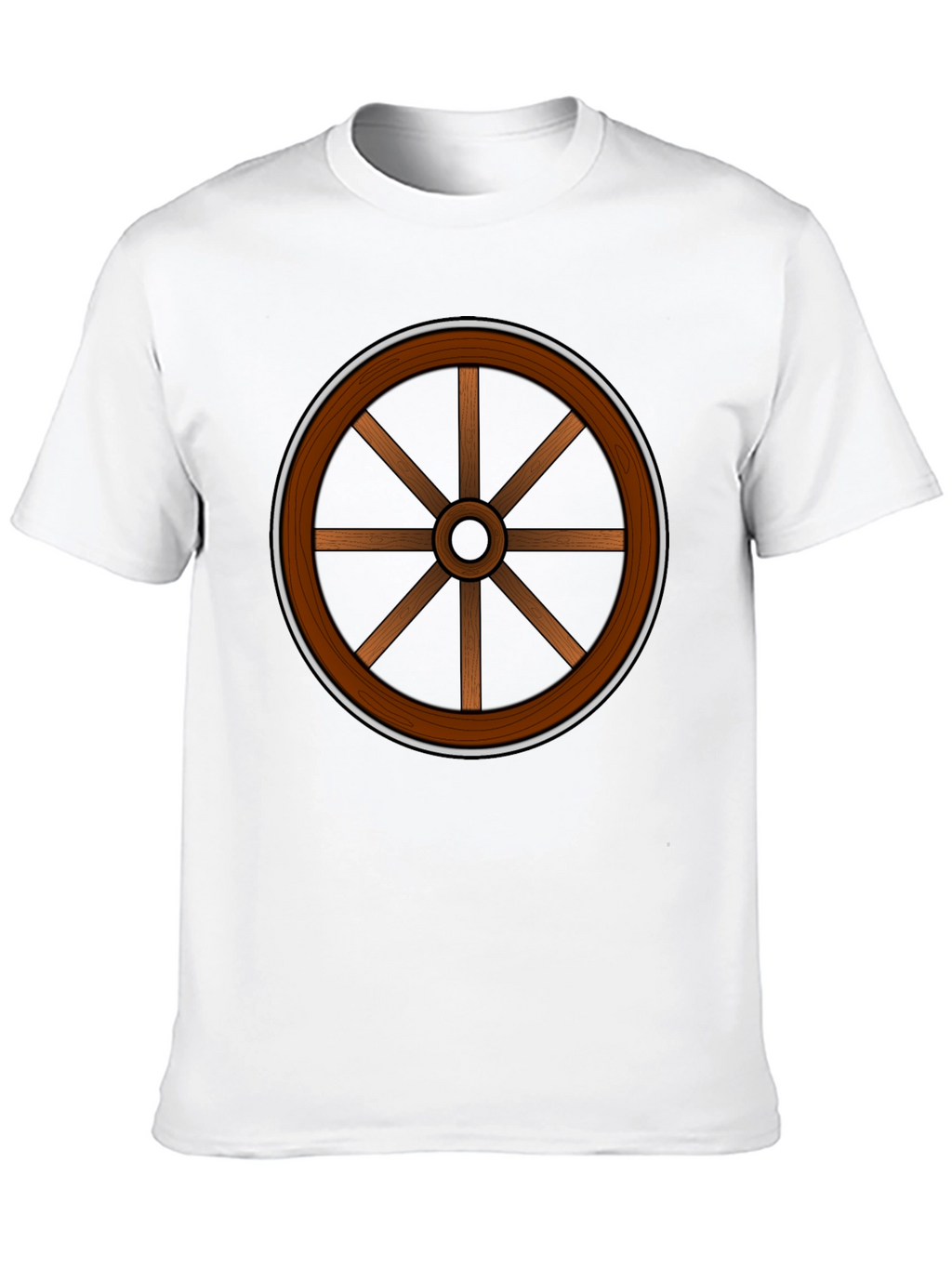 Wagon Wheel Graphic Tee - Retro Style