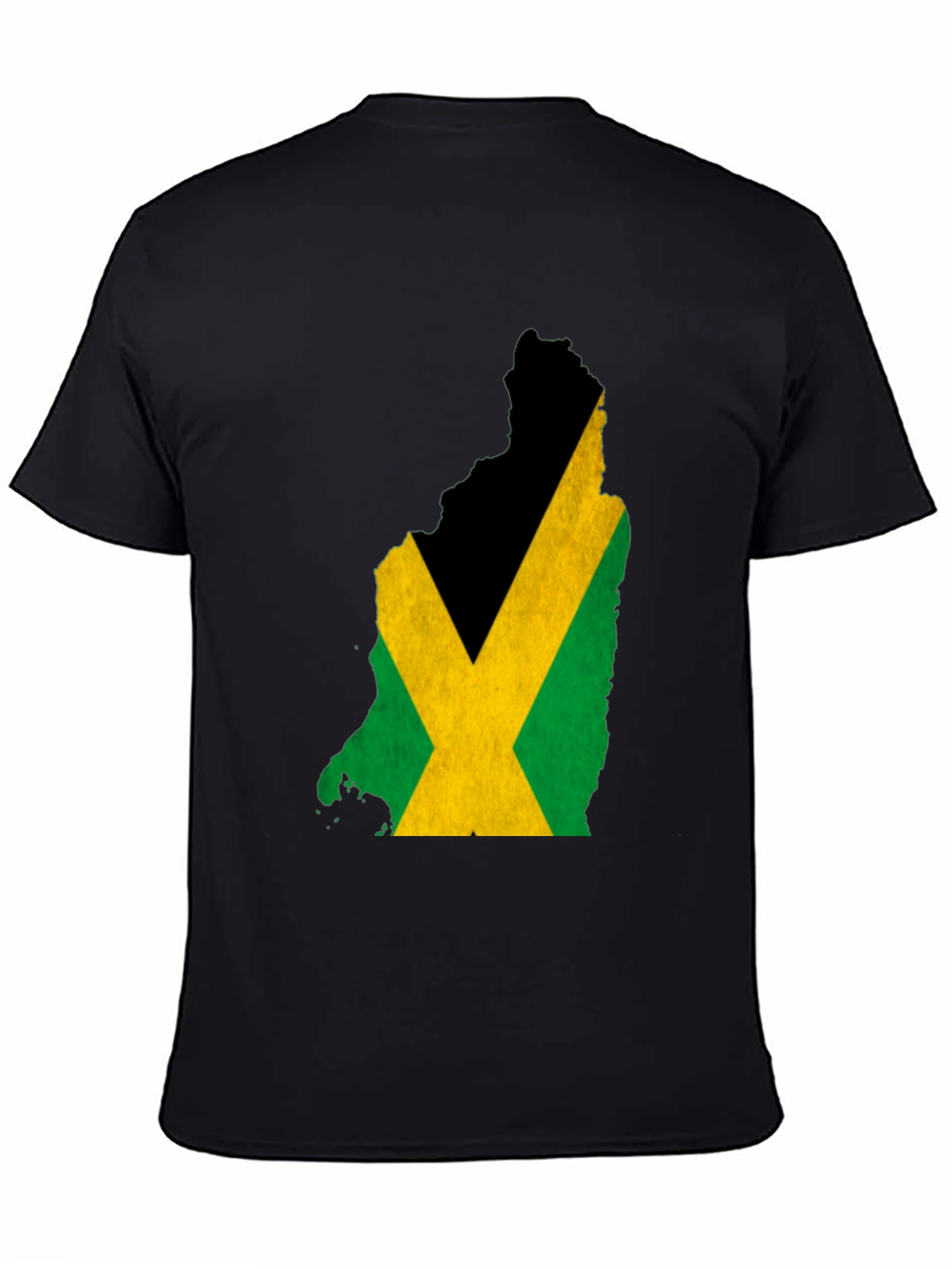 Jamaica Flag Map Tee - Black