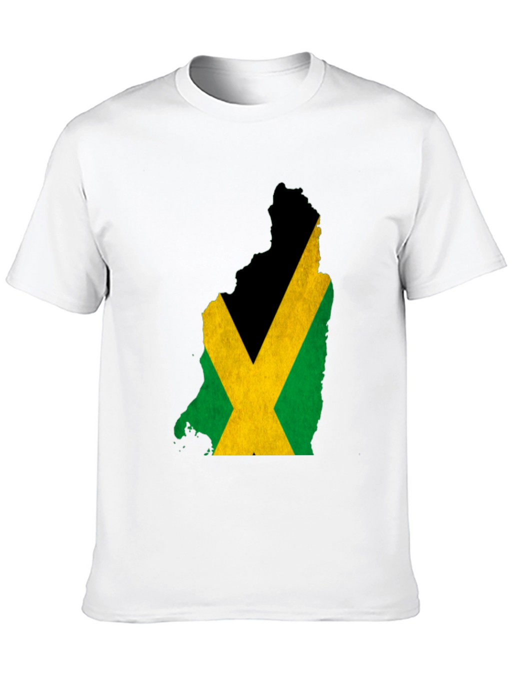 Jamaica Flag Map Tee - Black