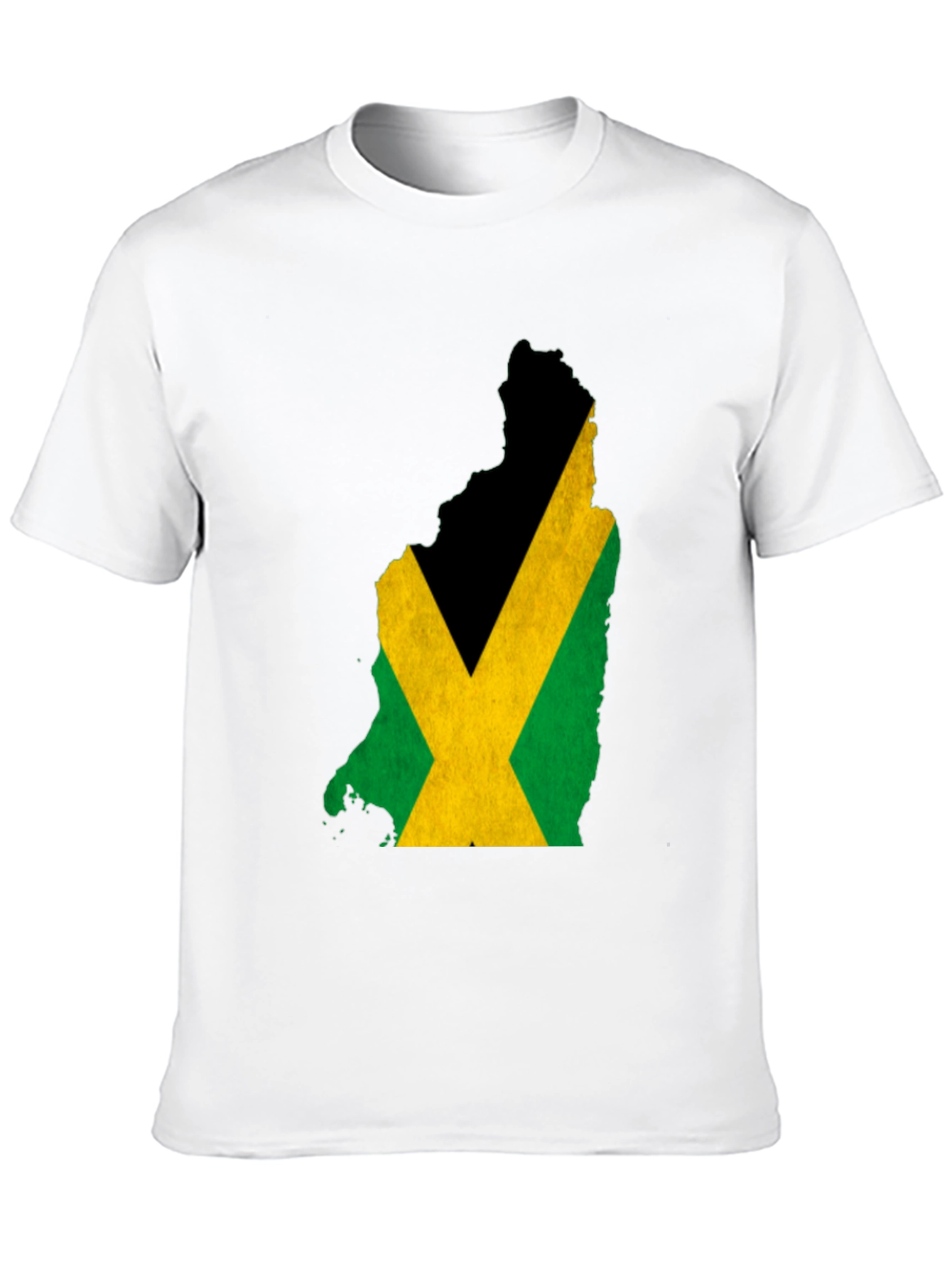 Jamaica Flag Map Tee - Black