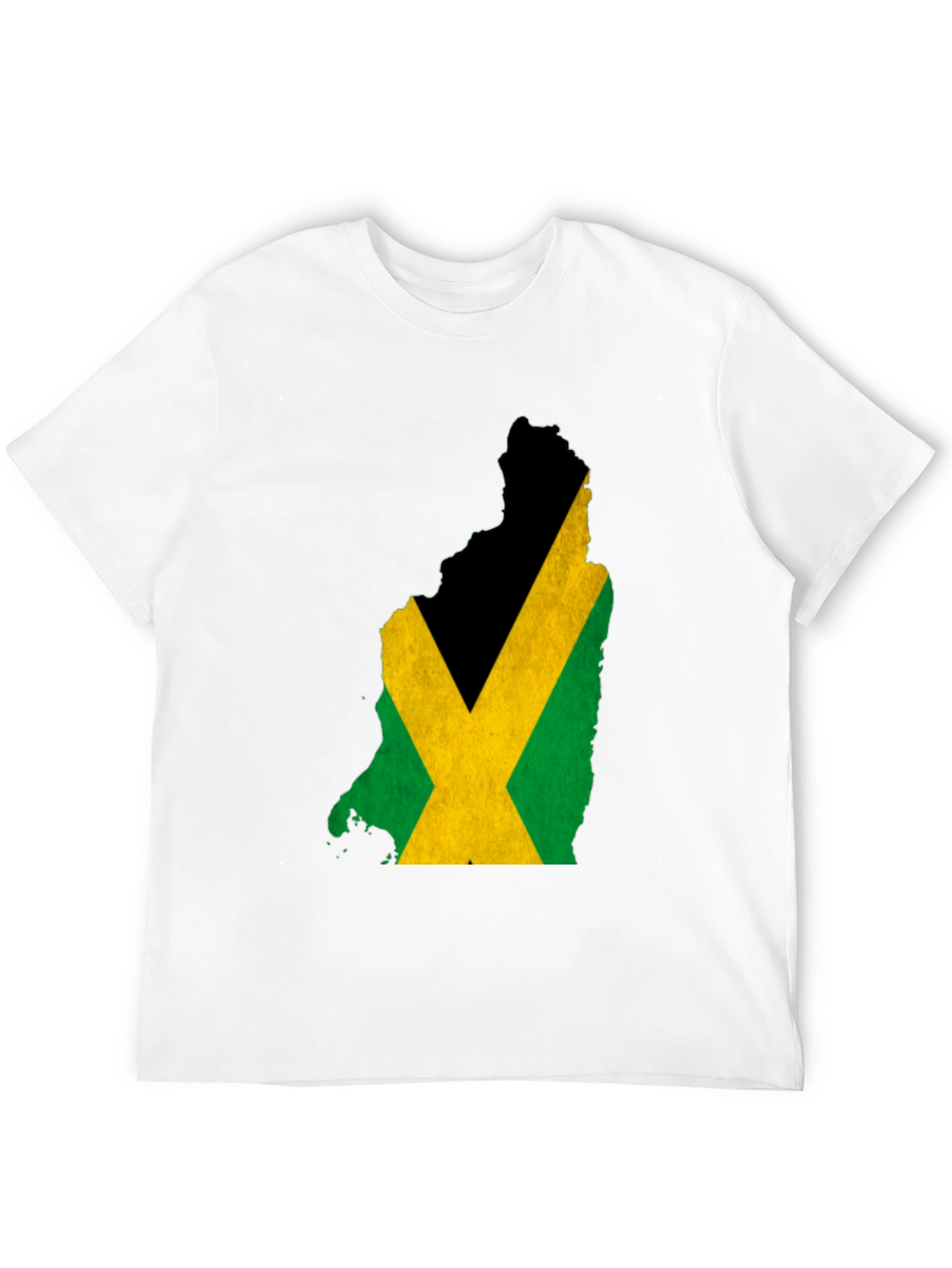 Jamaica Flag Map Tee - Black