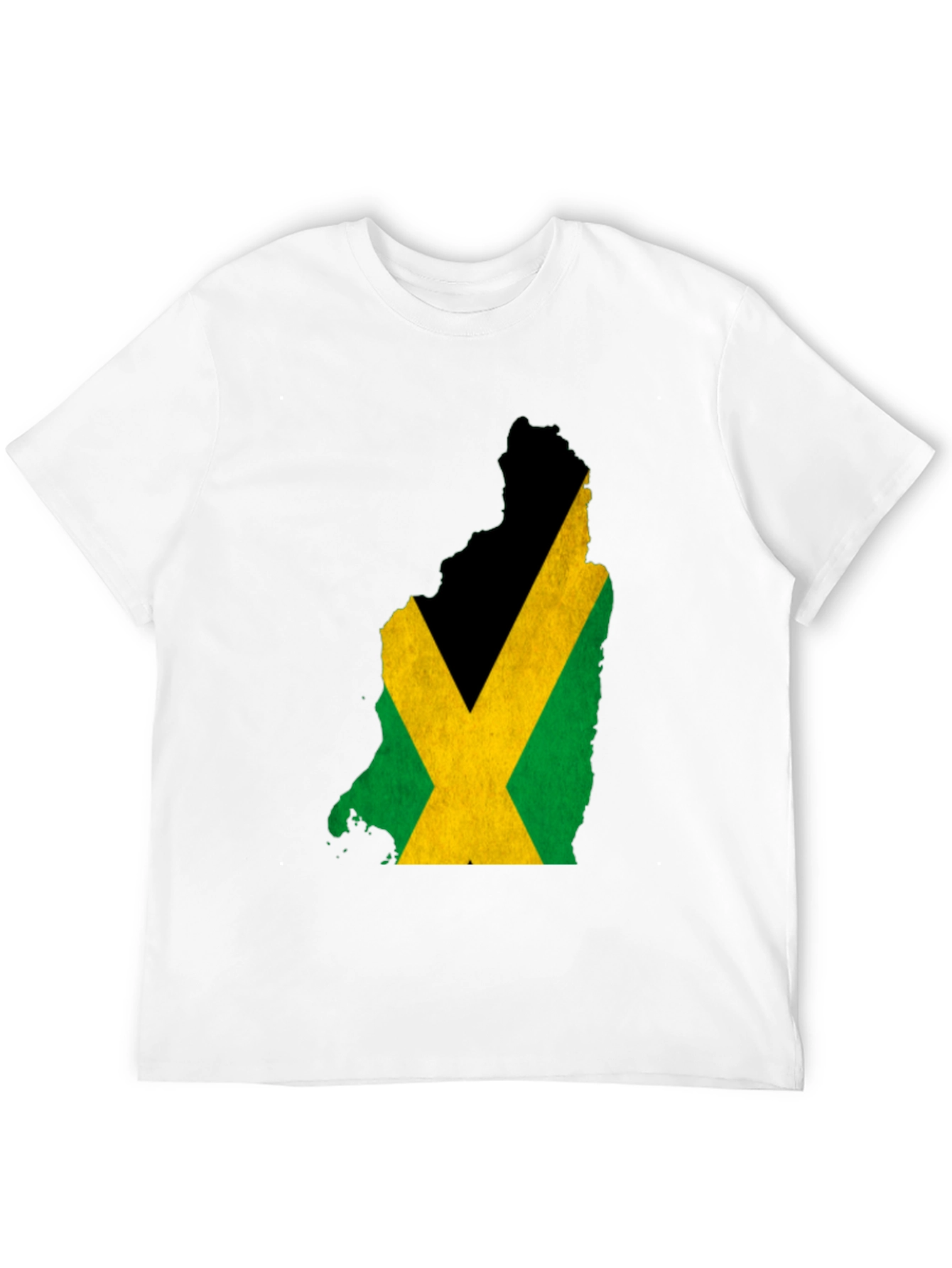 Jamaica Flag Map Tee - Black