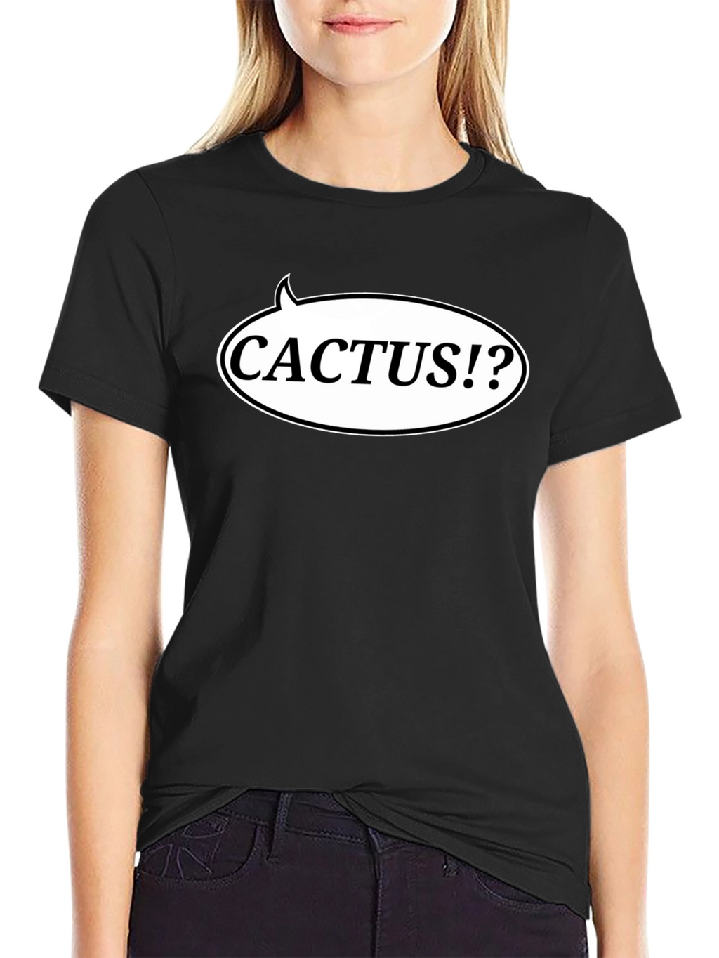 Cactus Speech Bubble Graphic T-Shirt