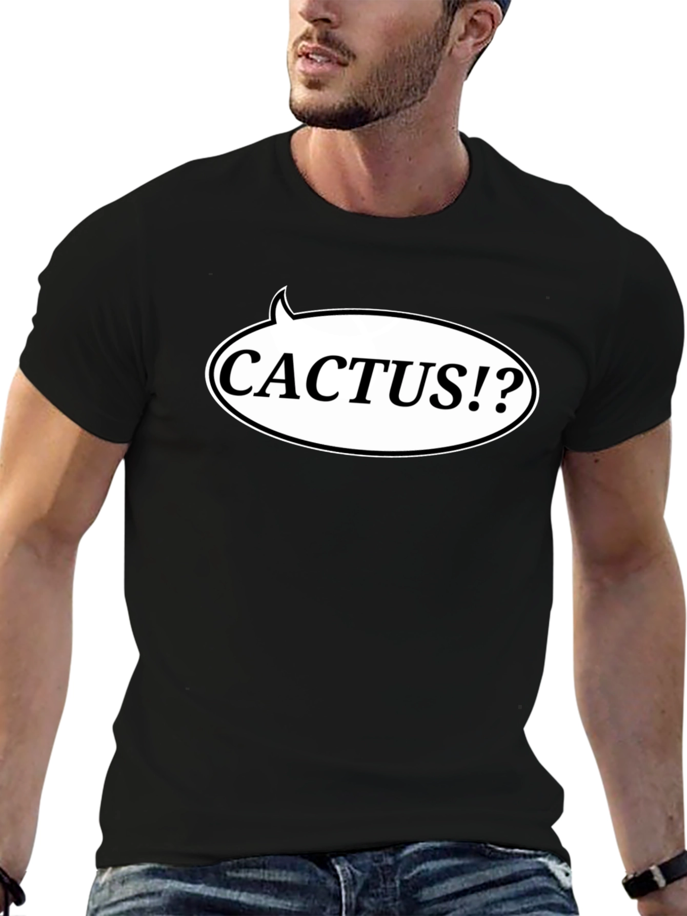 Cactus Speech Bubble Graphic T-Shirt