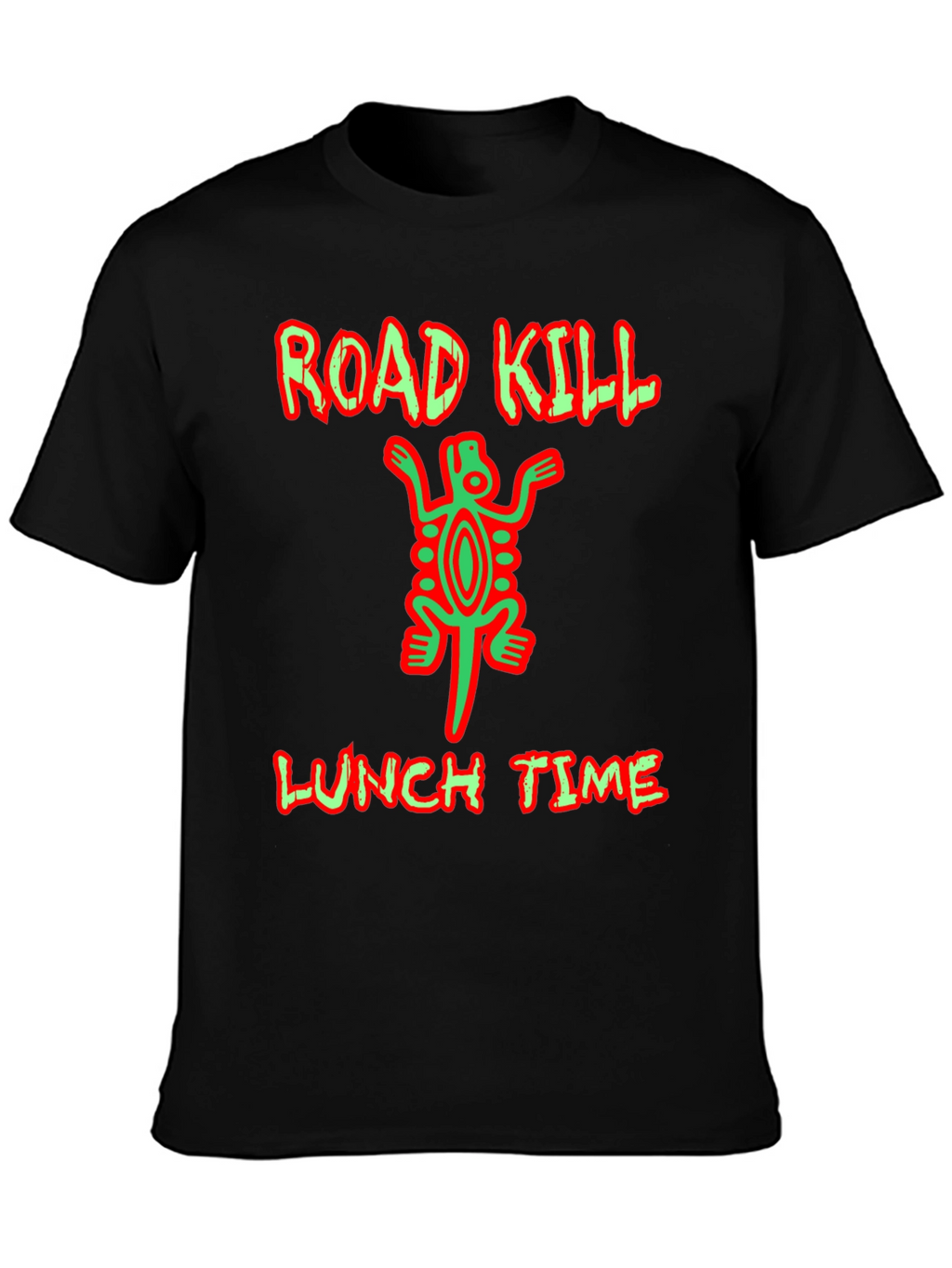 Road Kill Lunch Time Funny Graphic T-Shirt