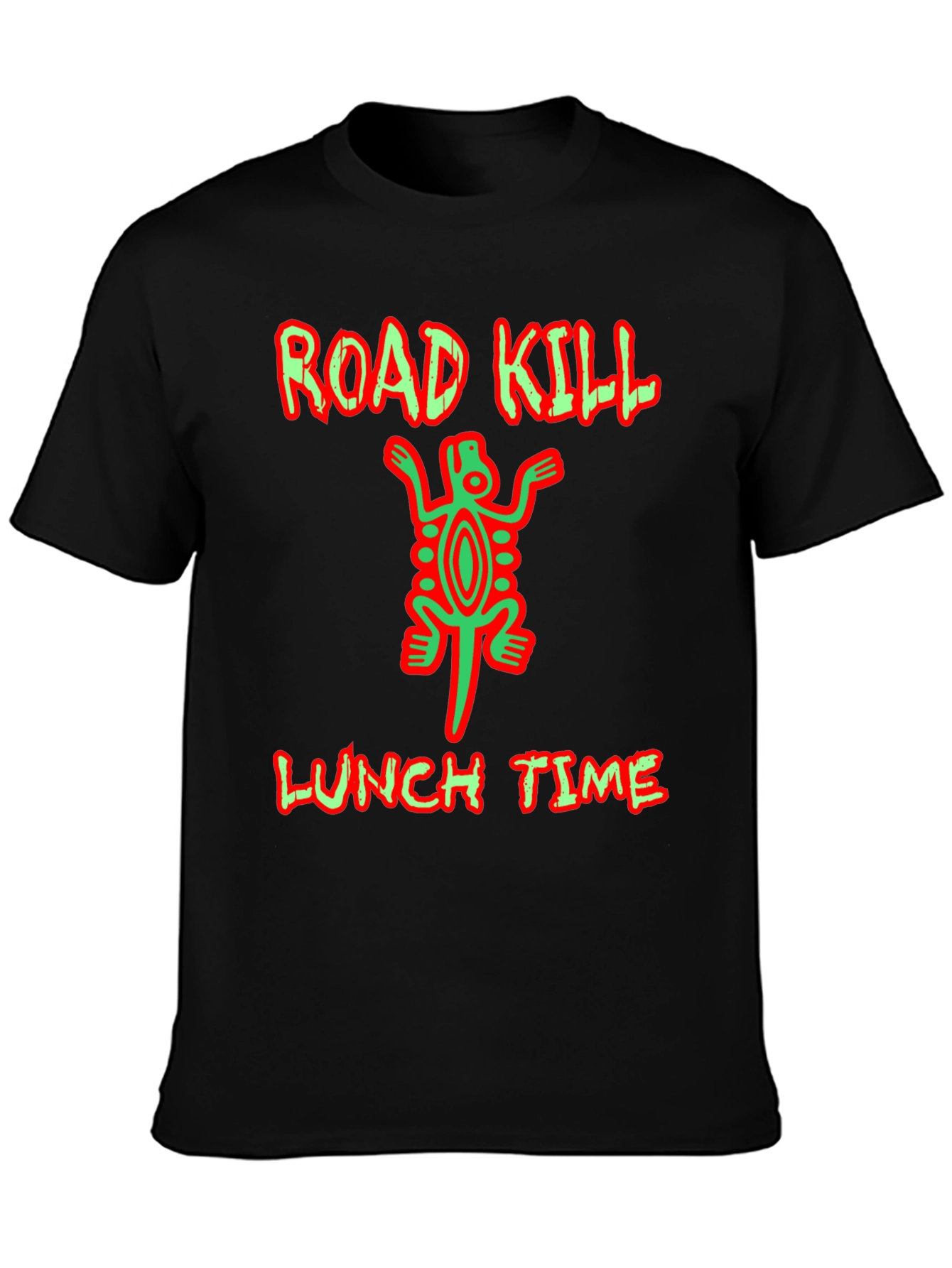 Road Kill Lunch Time Funny Graphic T-Shirt