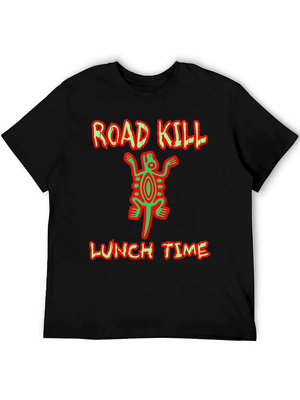 Road Kill Lunch Time Funny Graphic T-Shirt