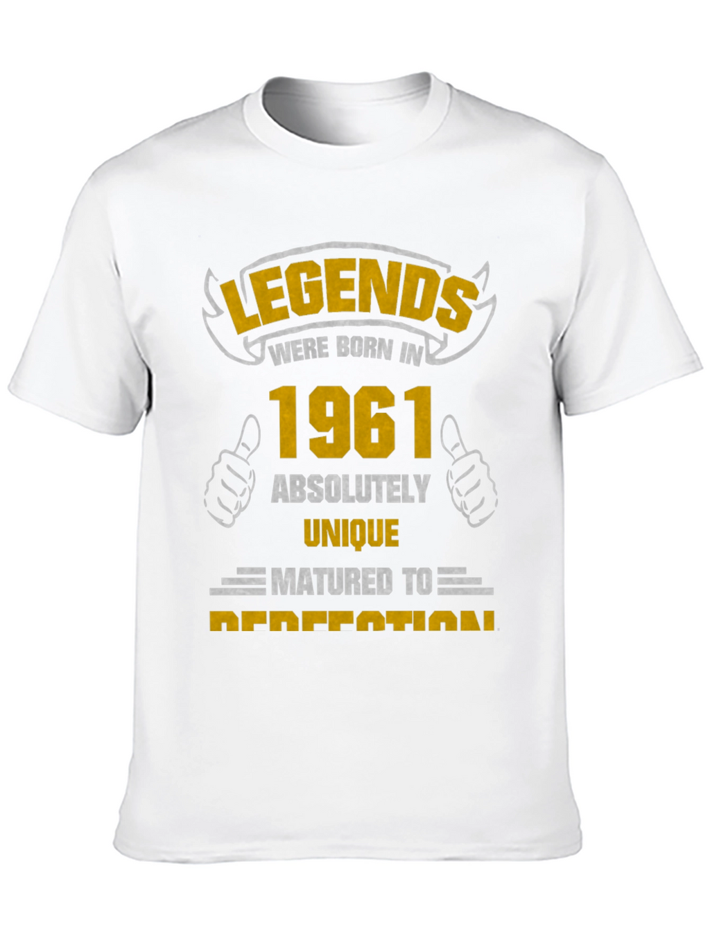 Legends Born in 1961 Black T-Shirt