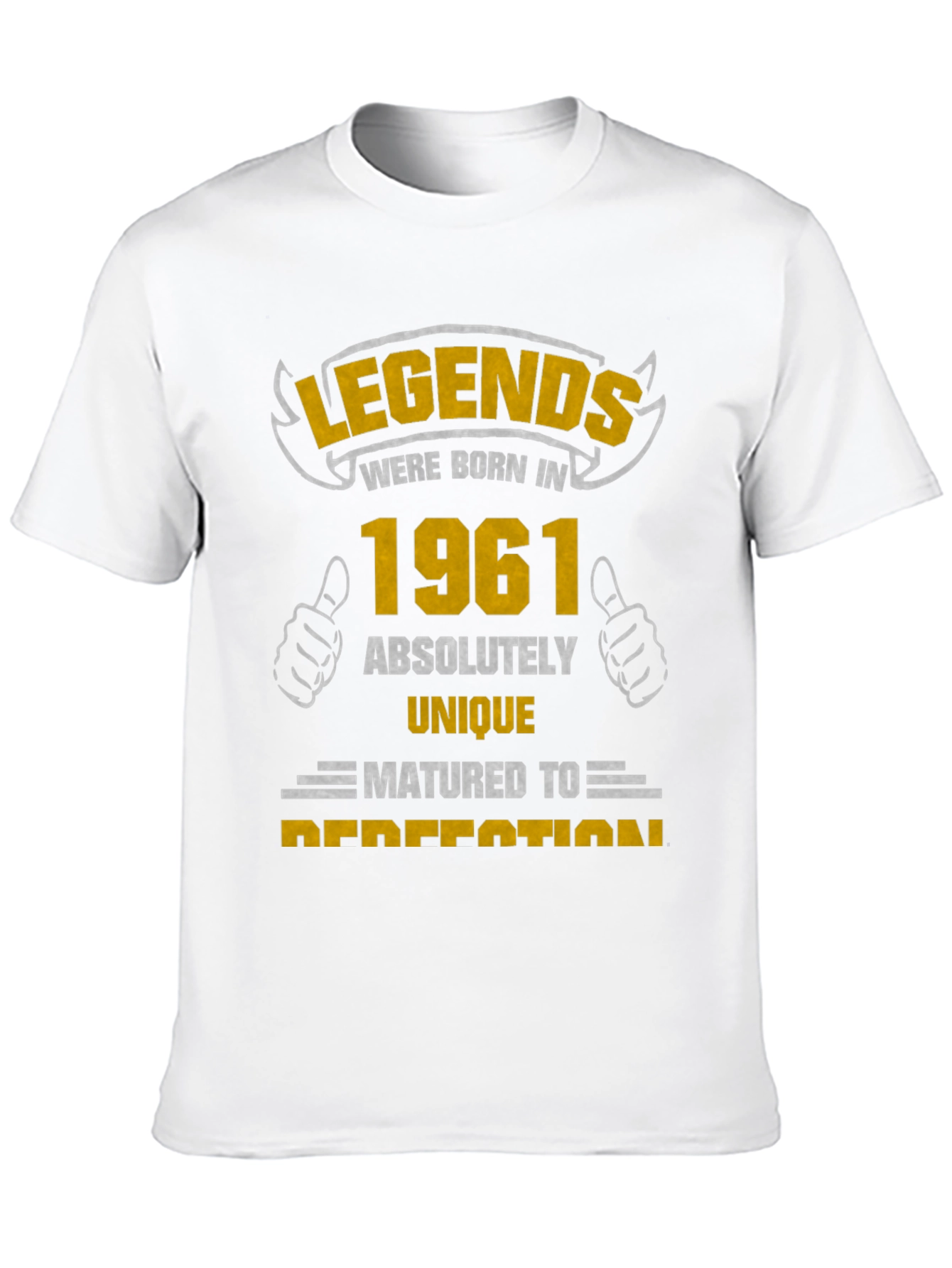 Legends Born in 1961 Black T-Shirt
